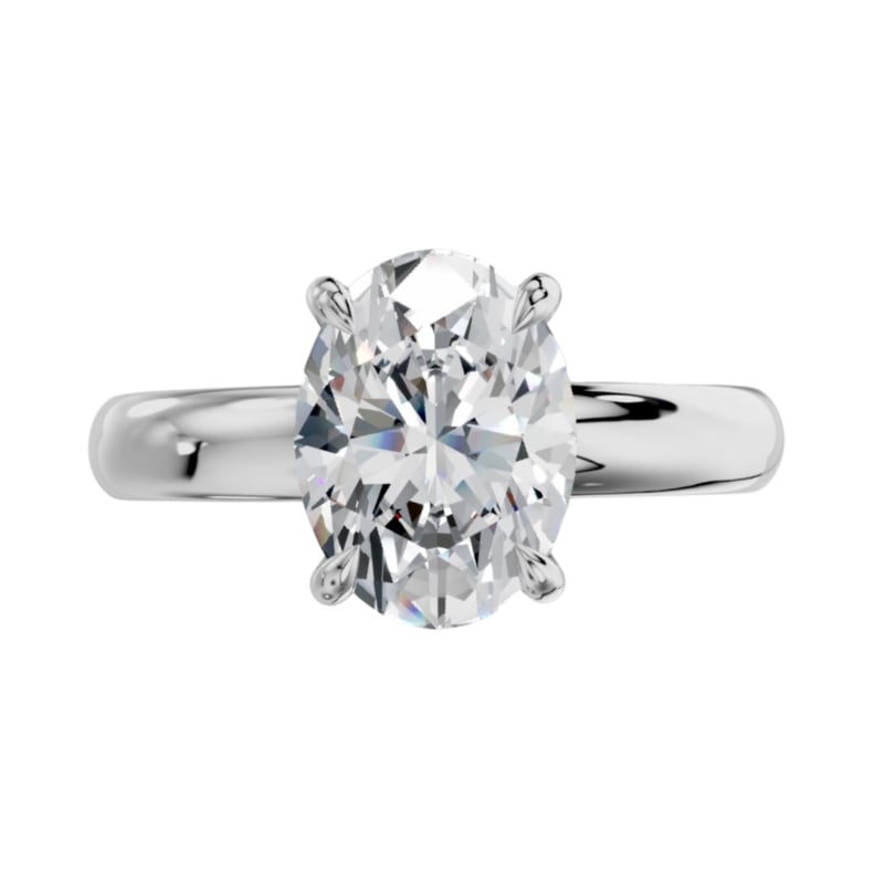 Eirene Oval Kesim Laboratuvar Pırlanta Yüzük | X Diamond