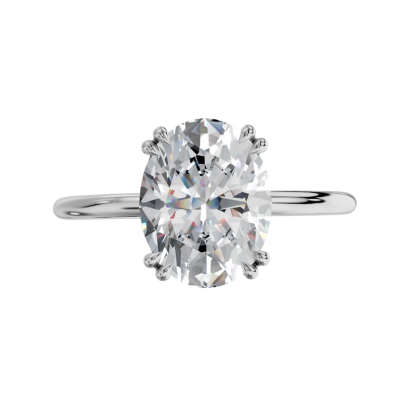 Lydia Oval Kesim Laboratuvar Pırlanta Yüzük | X Diamond