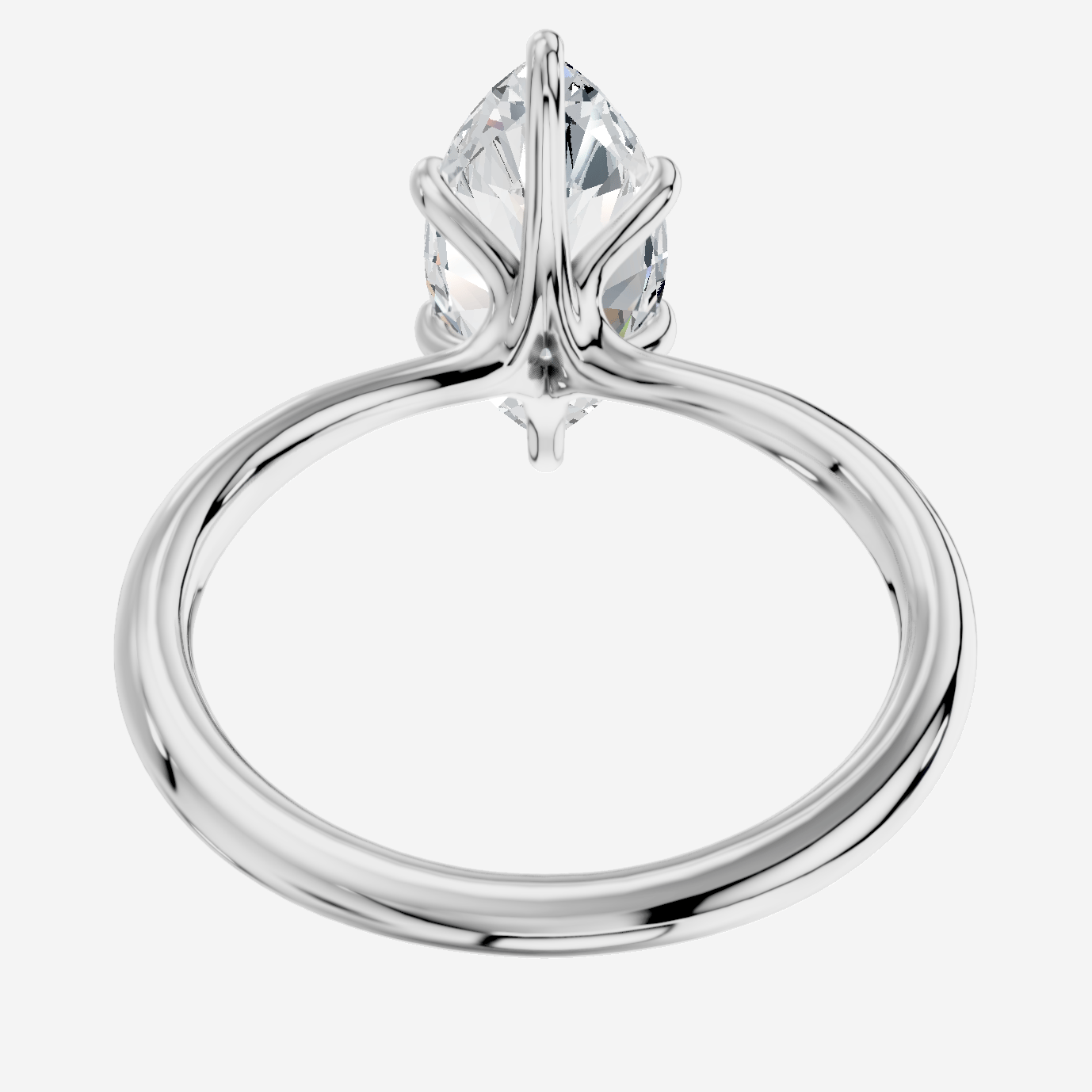 Cybele Markiz Yuvarlak Kesim Laboratuvar Pırlanta Yüzük | X Diamond