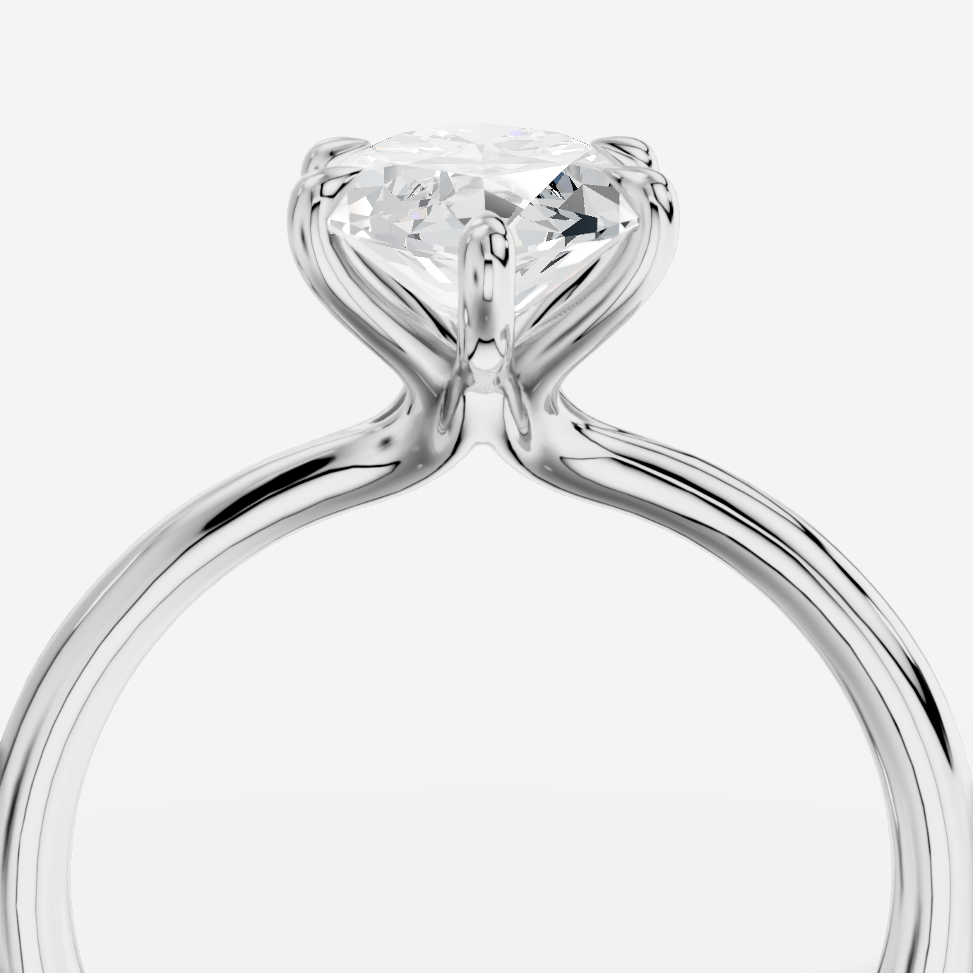 Cybele Markiz Yuvarlak Kesim Laboratuvar Pırlanta Yüzük | X Diamond