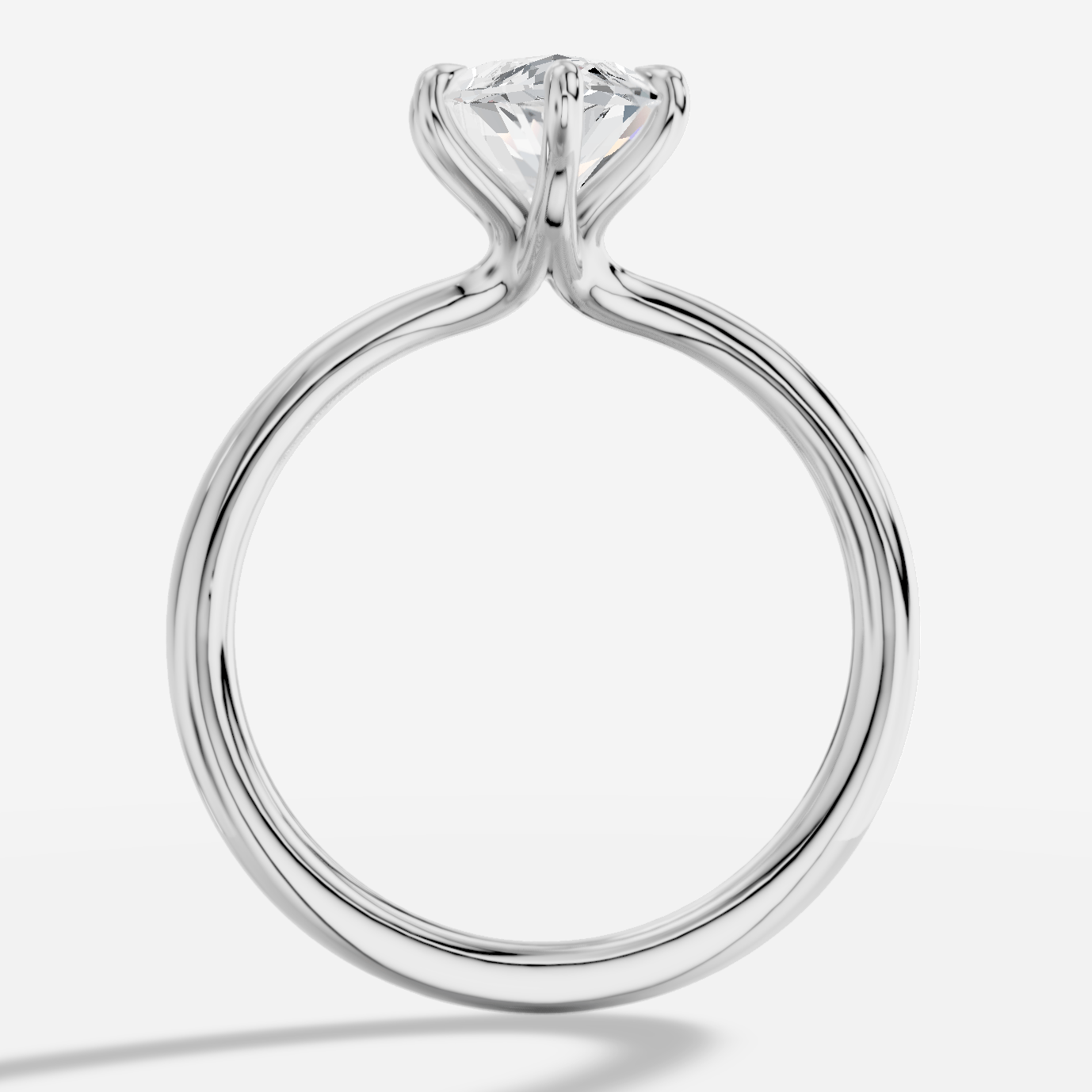 Cybele Markiz Yuvarlak Kesim Laboratuvar Pırlanta Yüzük | X Diamond