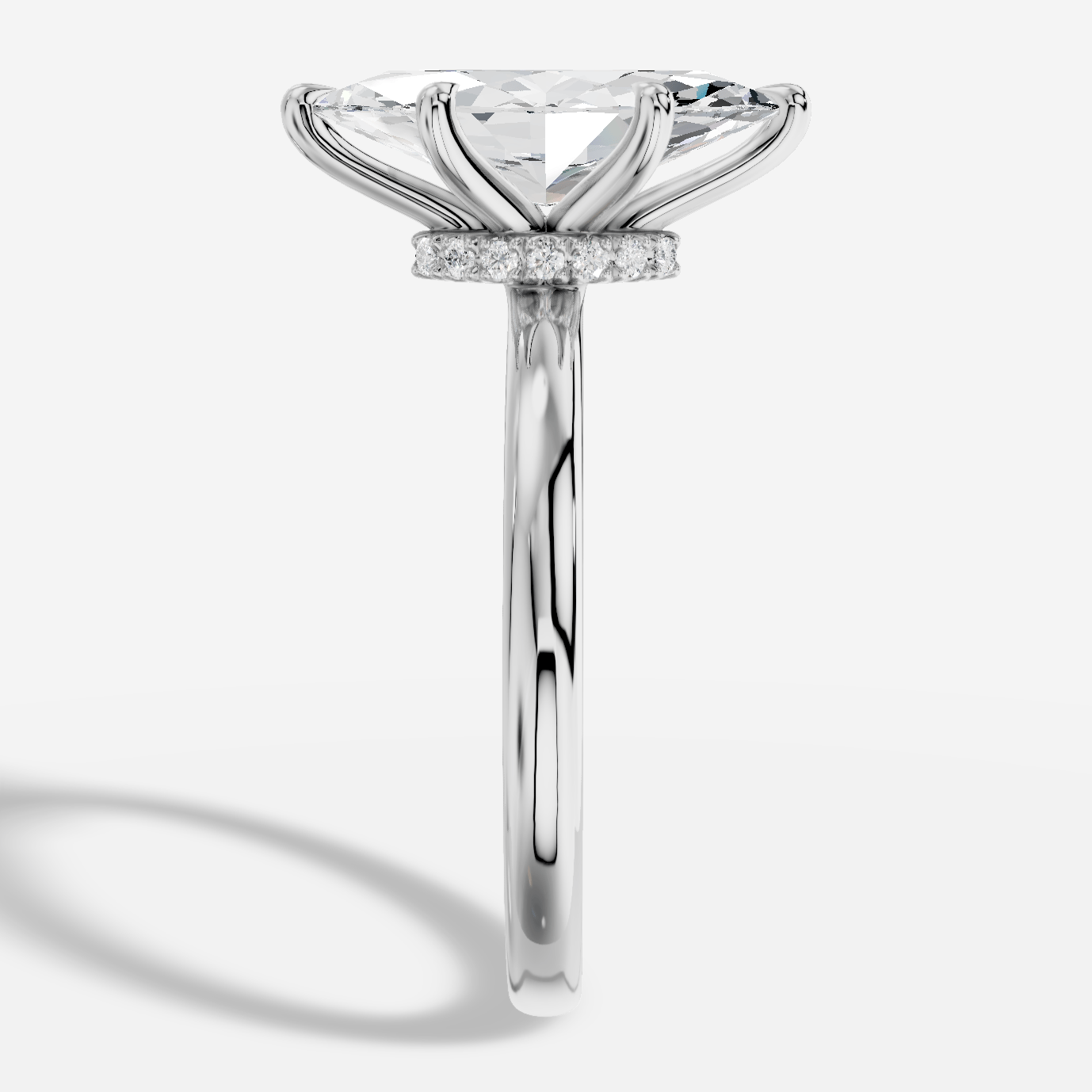 Elysium Markiz Kesim Laboratuvar Pırlanta Yüzük | X Diamond