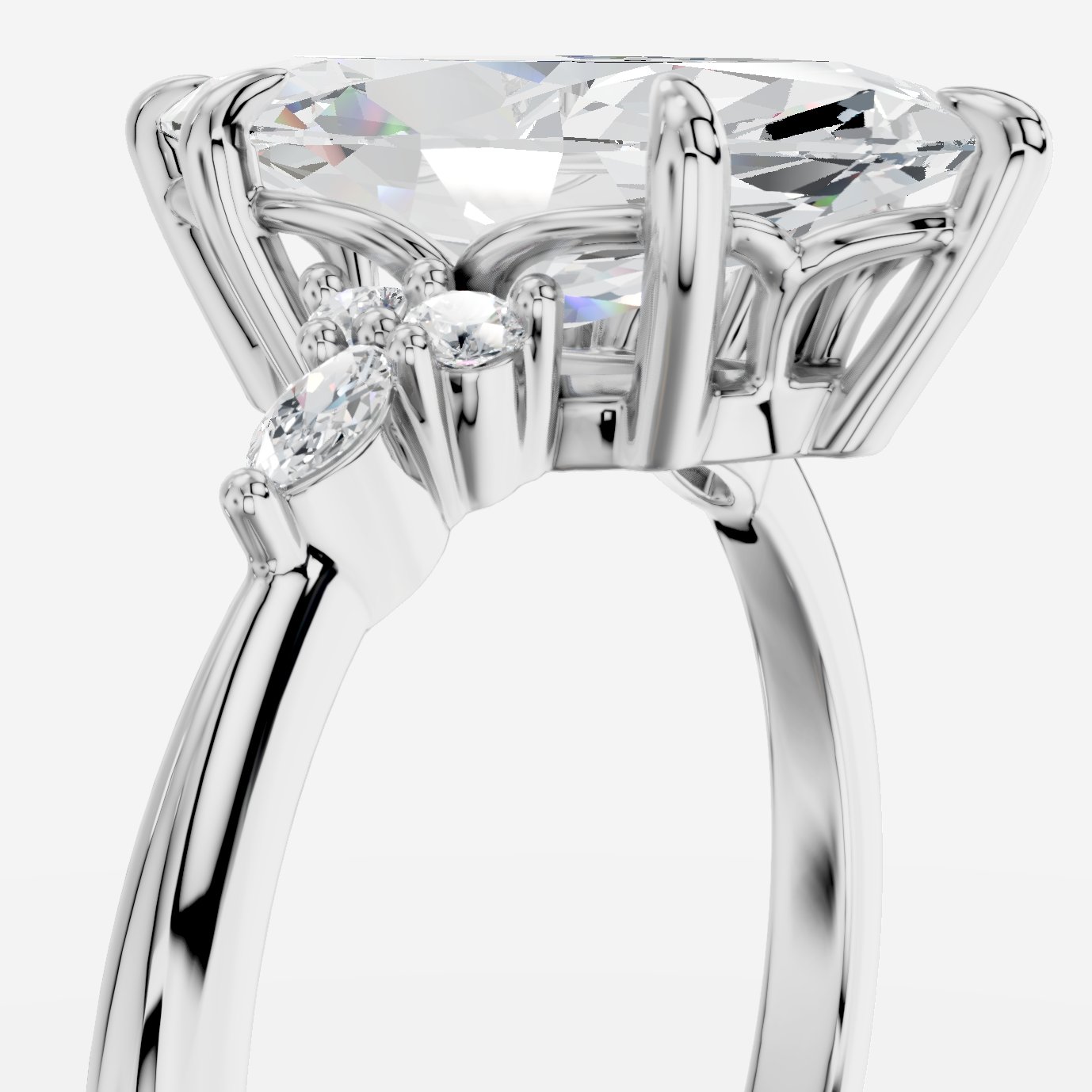 Liora Markiz Kesim Exclusive Laboratuvar Pırlanta Yüzük | X Diamond