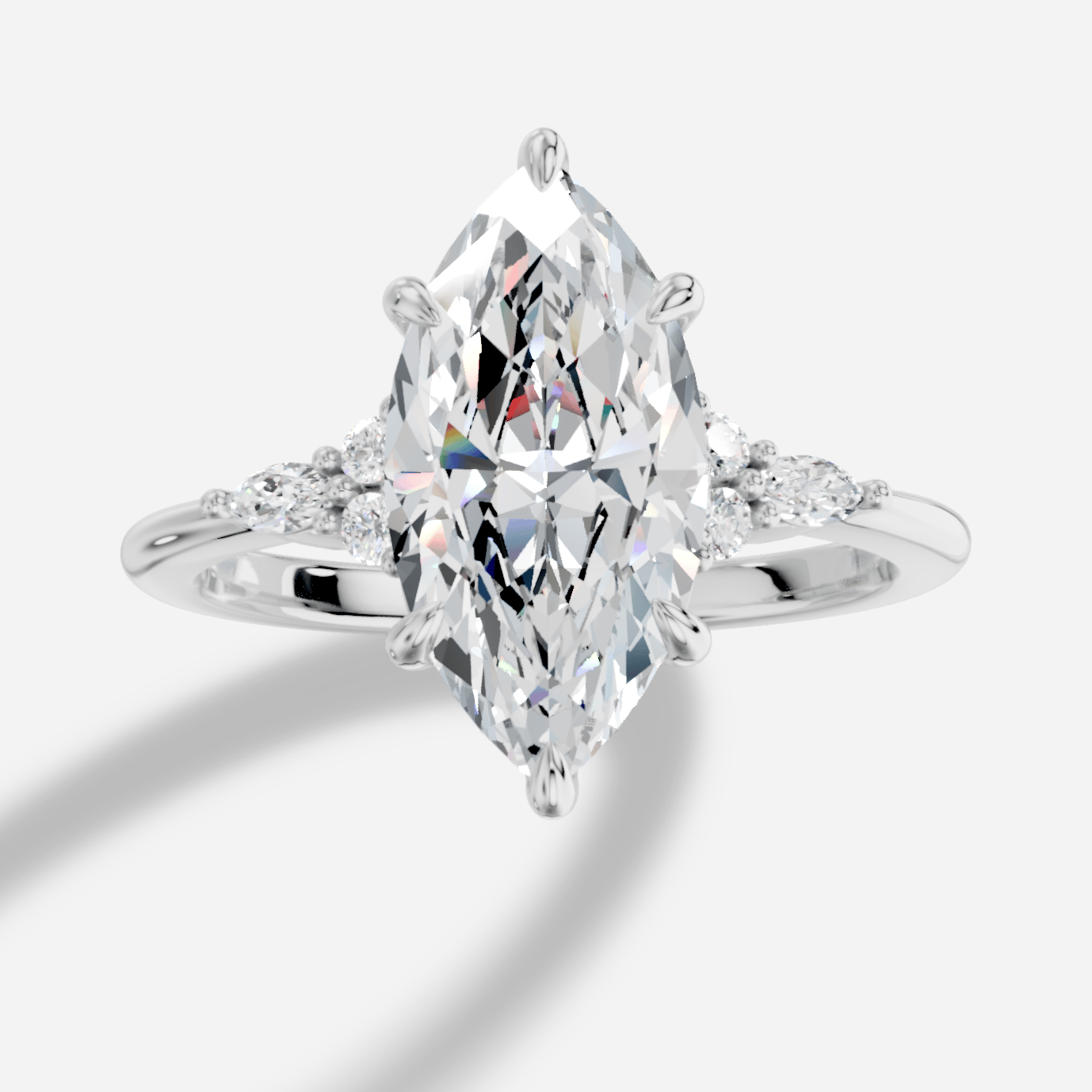 Liora Markiz Kesim Exclusive Laboratuvar Pırlanta Yüzük | X Diamond