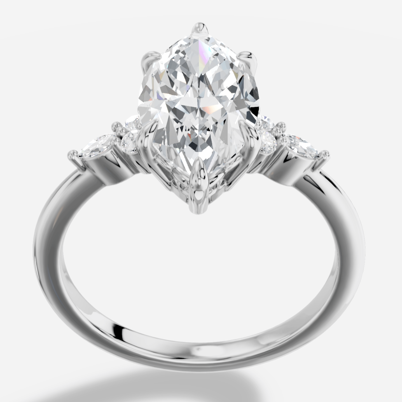Liora Markiz Kesim Exclusive Laboratuvar Pırlanta Yüzük | X Diamond