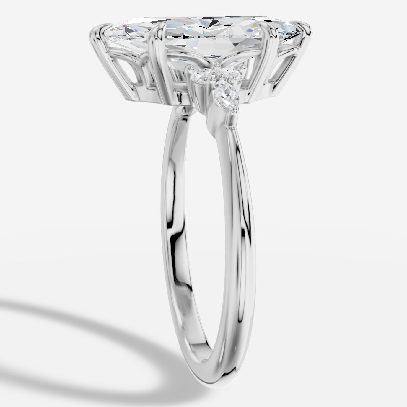 Liora Markiz Kesim Exclusive Laboratuvar Pırlanta Yüzük | X Diamond