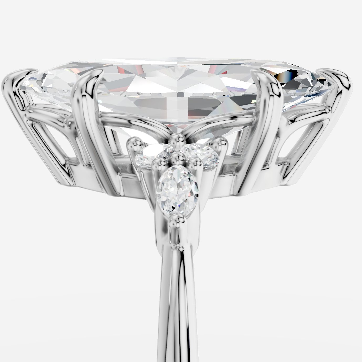 Liora Markiz Kesim Exclusive Laboratuvar Pırlanta Yüzük | X Diamond