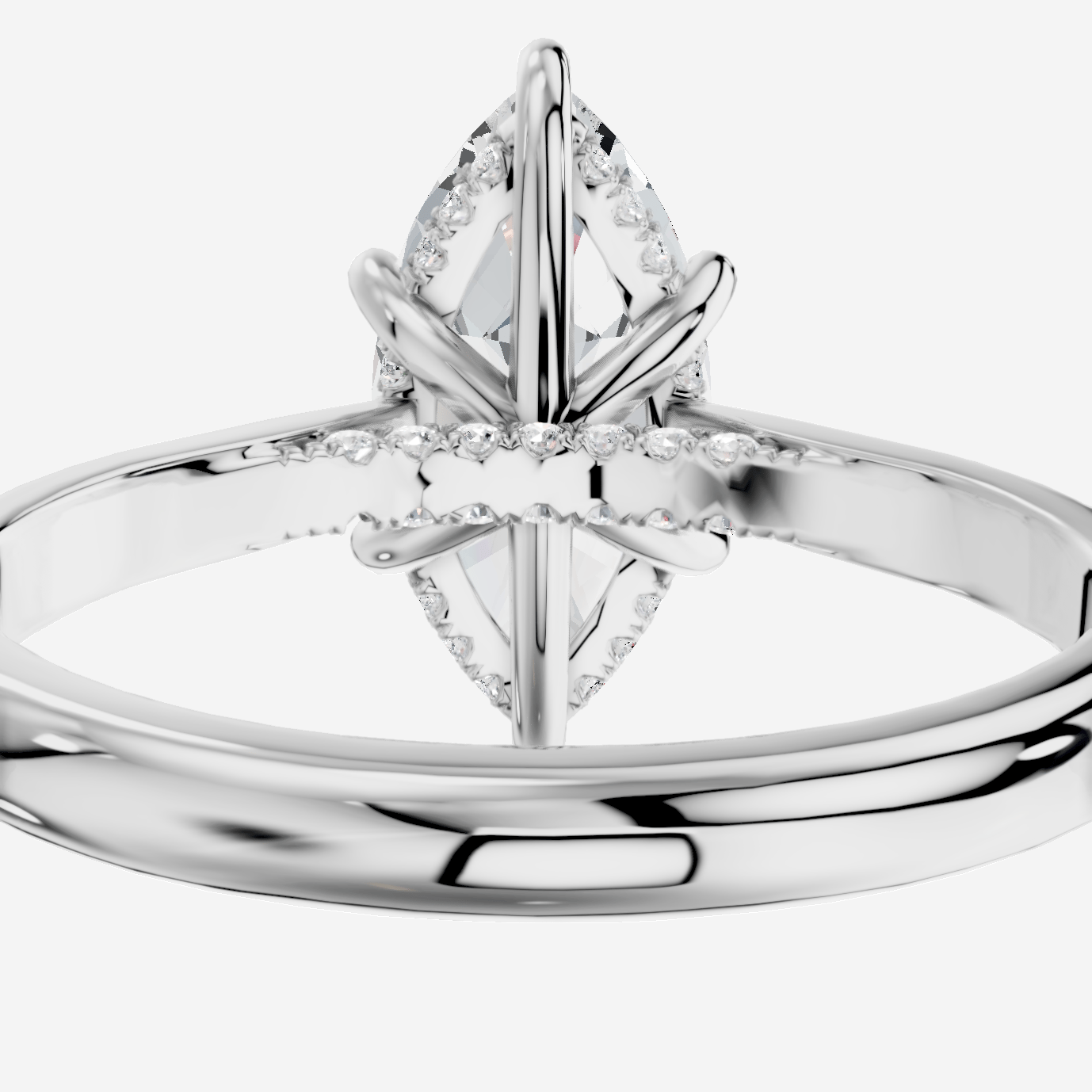 Secret Markiz Kesim Laboratuvar Pırlanta Yüzük | X Diamond