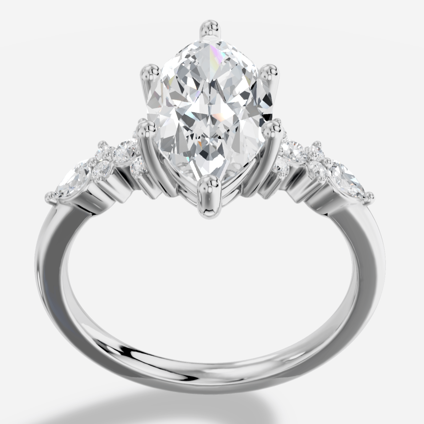Veloria Markiz Kesim Exclusive Laboratuvar Pırlanta Yüzük | X Diamond