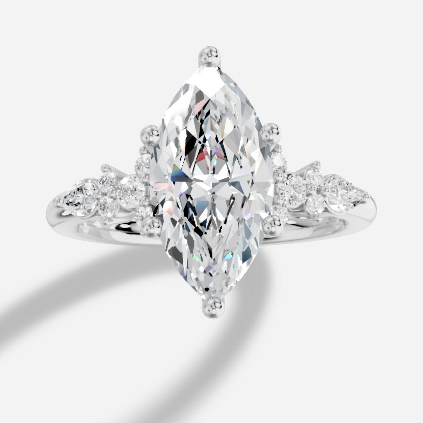 Veloria Markiz Kesim Exclusive Laboratuvar Pırlanta Yüzük | X Diamond