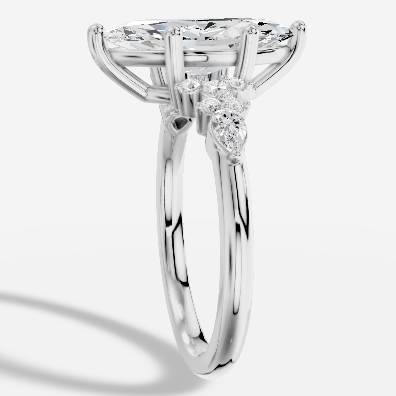 Veloria Markiz Kesim Exclusive Laboratuvar Pırlanta Yüzük | X Diamond