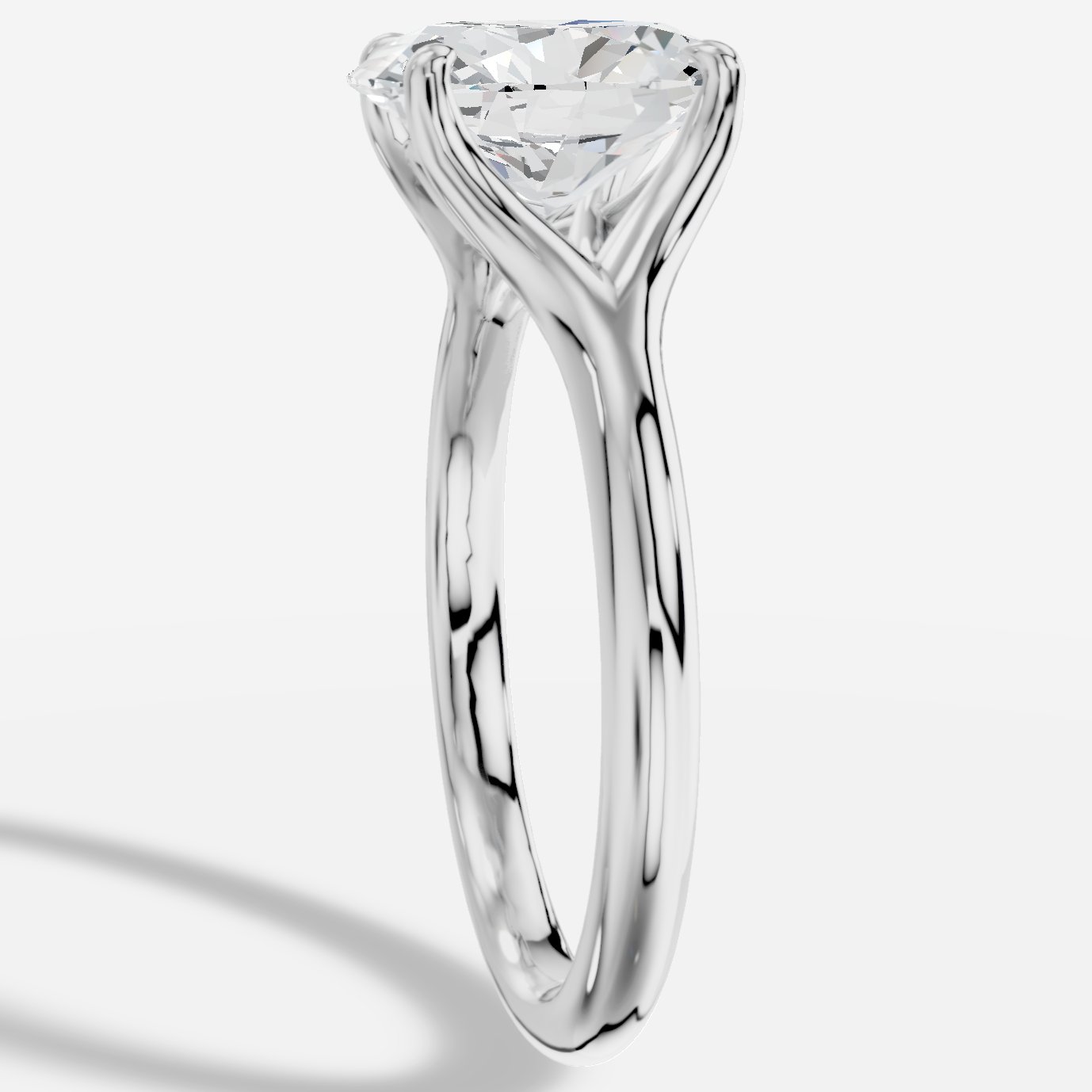 Aetheria Oval Kesim Laboratuvar Pırlanta Yüzük | X Diamond