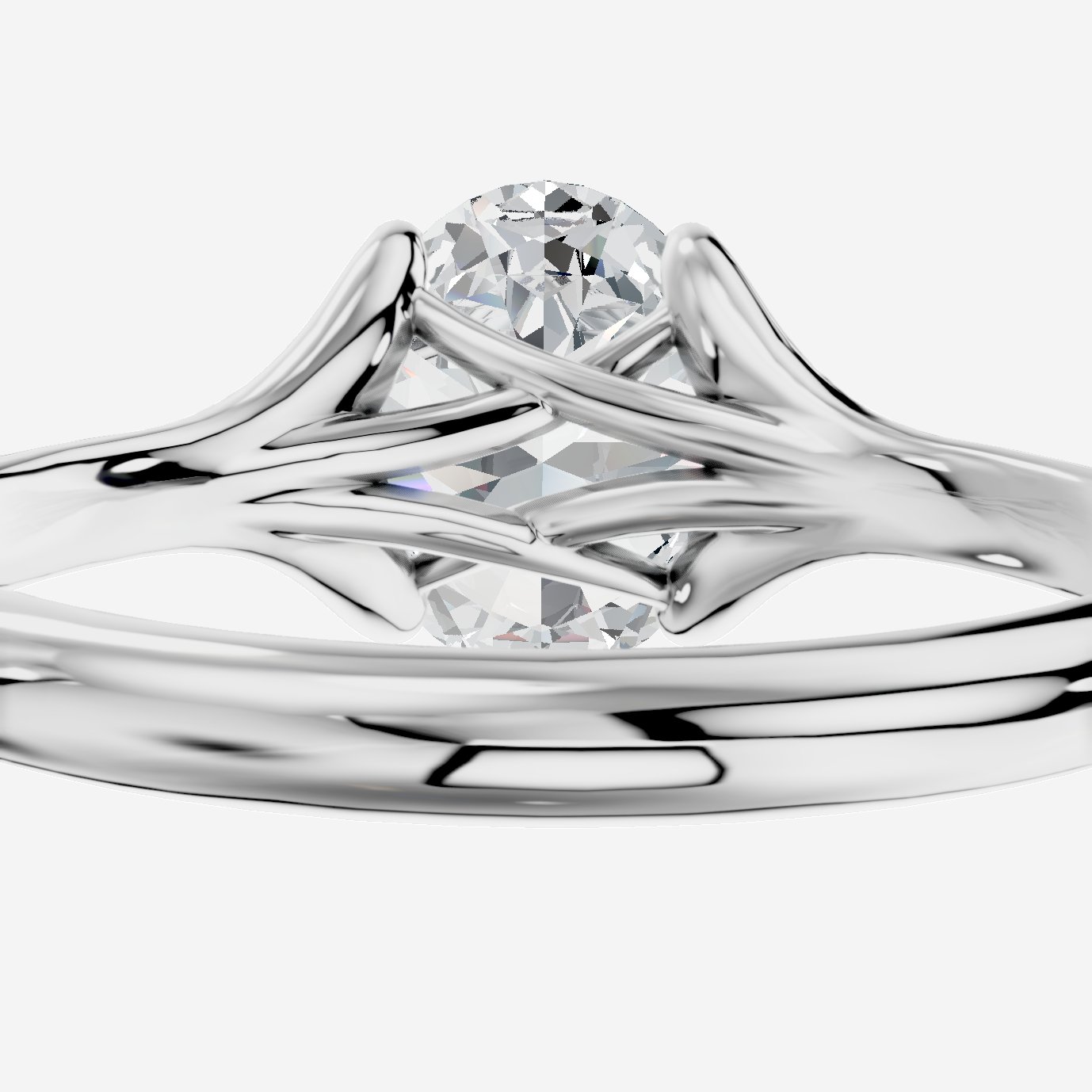 Aetheria Oval Kesim Laboratuvar Pırlanta Yüzük | X Diamond