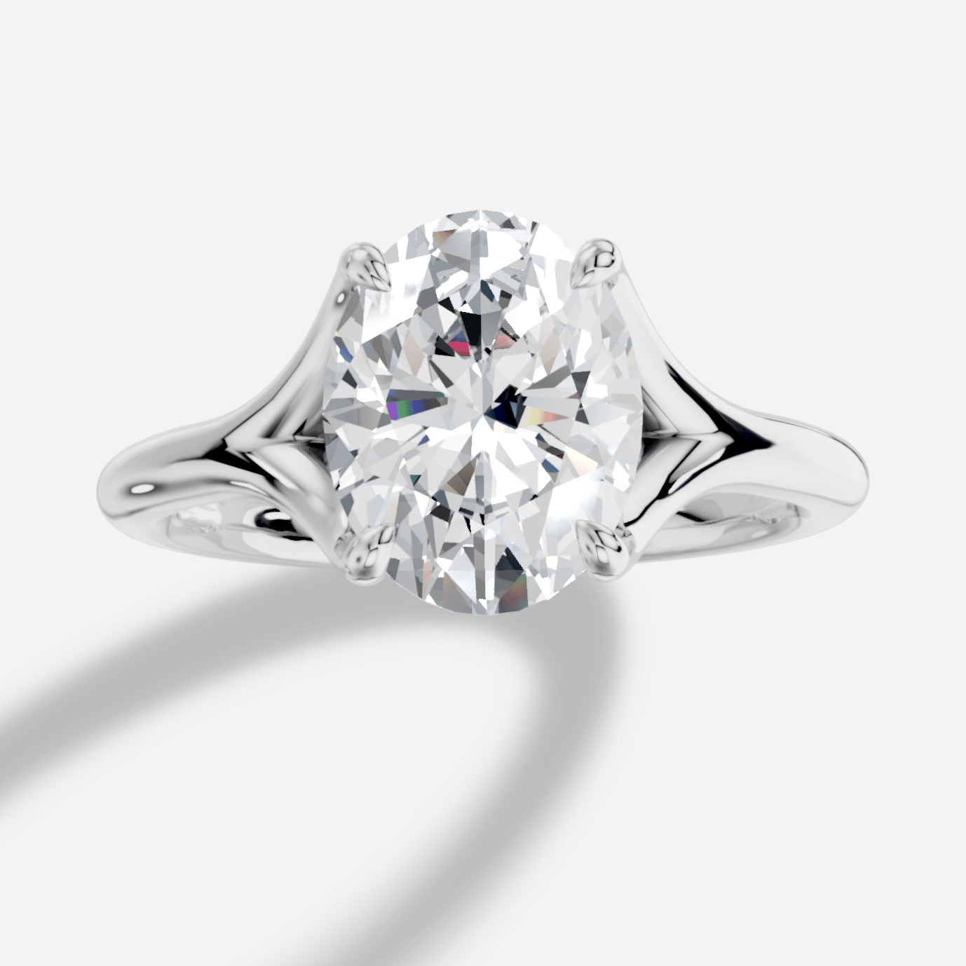 Aetheria Oval Kesim Laboratuvar Pırlanta Yüzük | X Diamond