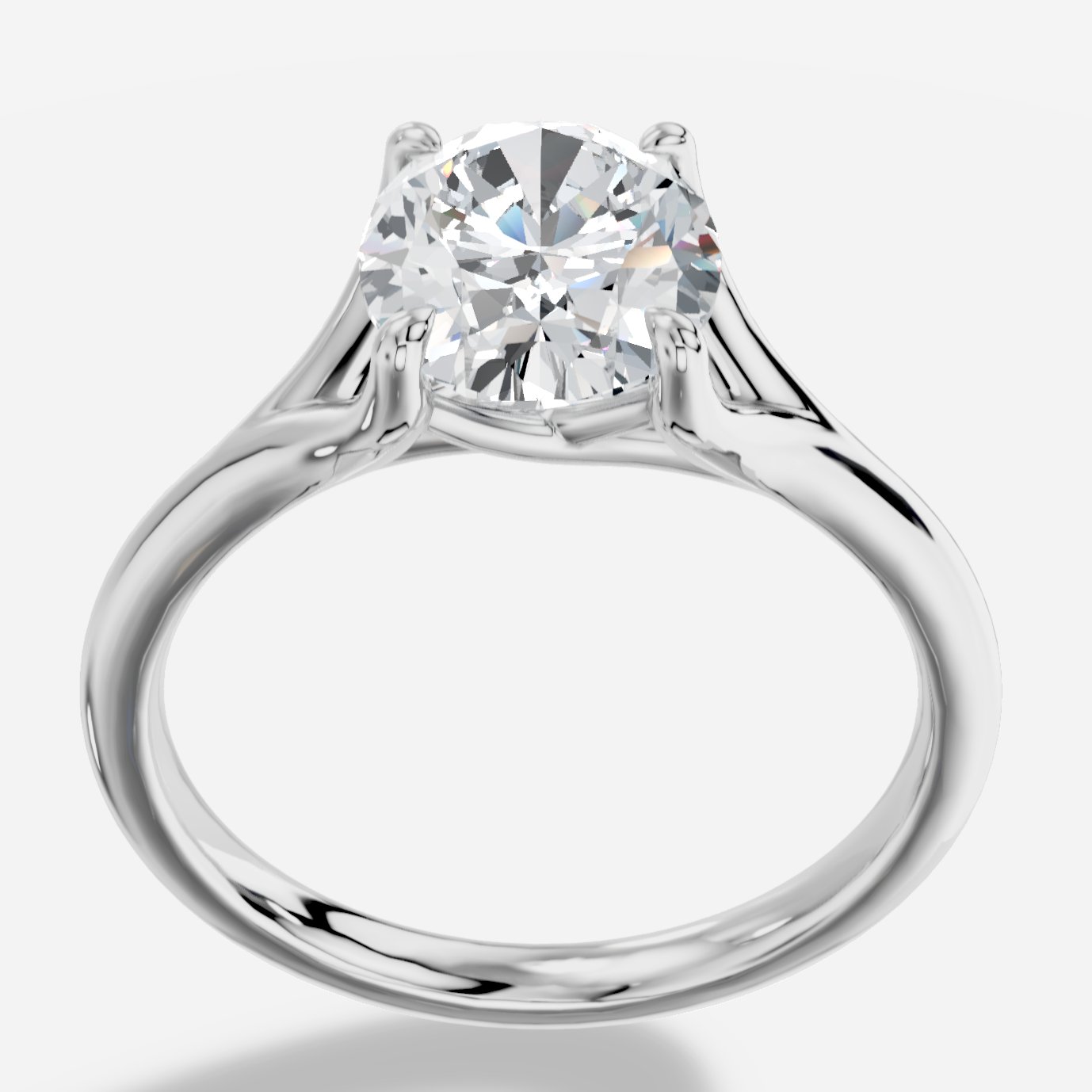 Aetheria Oval Kesim Laboratuvar Pırlanta Yüzük | X Diamond