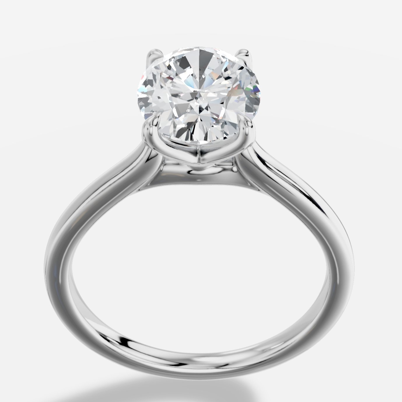 Amoria Oval Kesim Laboratuvar Pırlanta Yüzük | X Diamond