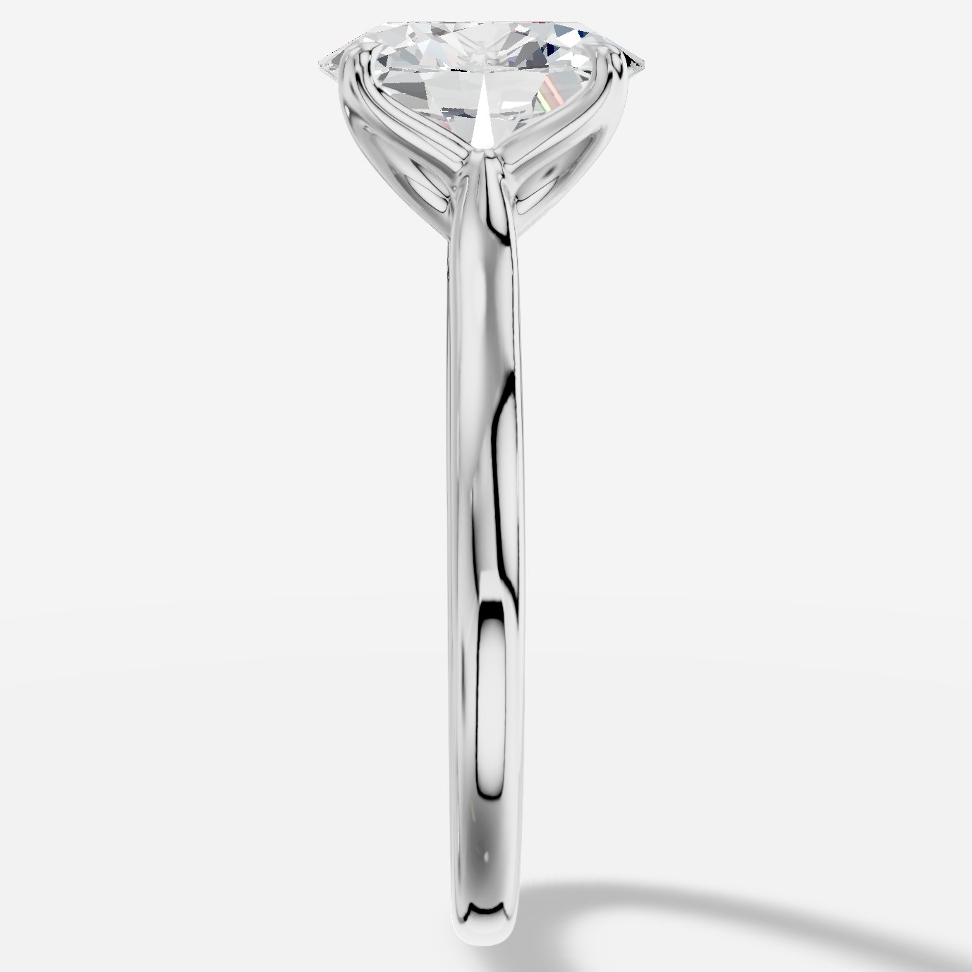 Amoria Oval Kesim Laboratuvar Pırlanta Yüzük | X Diamond