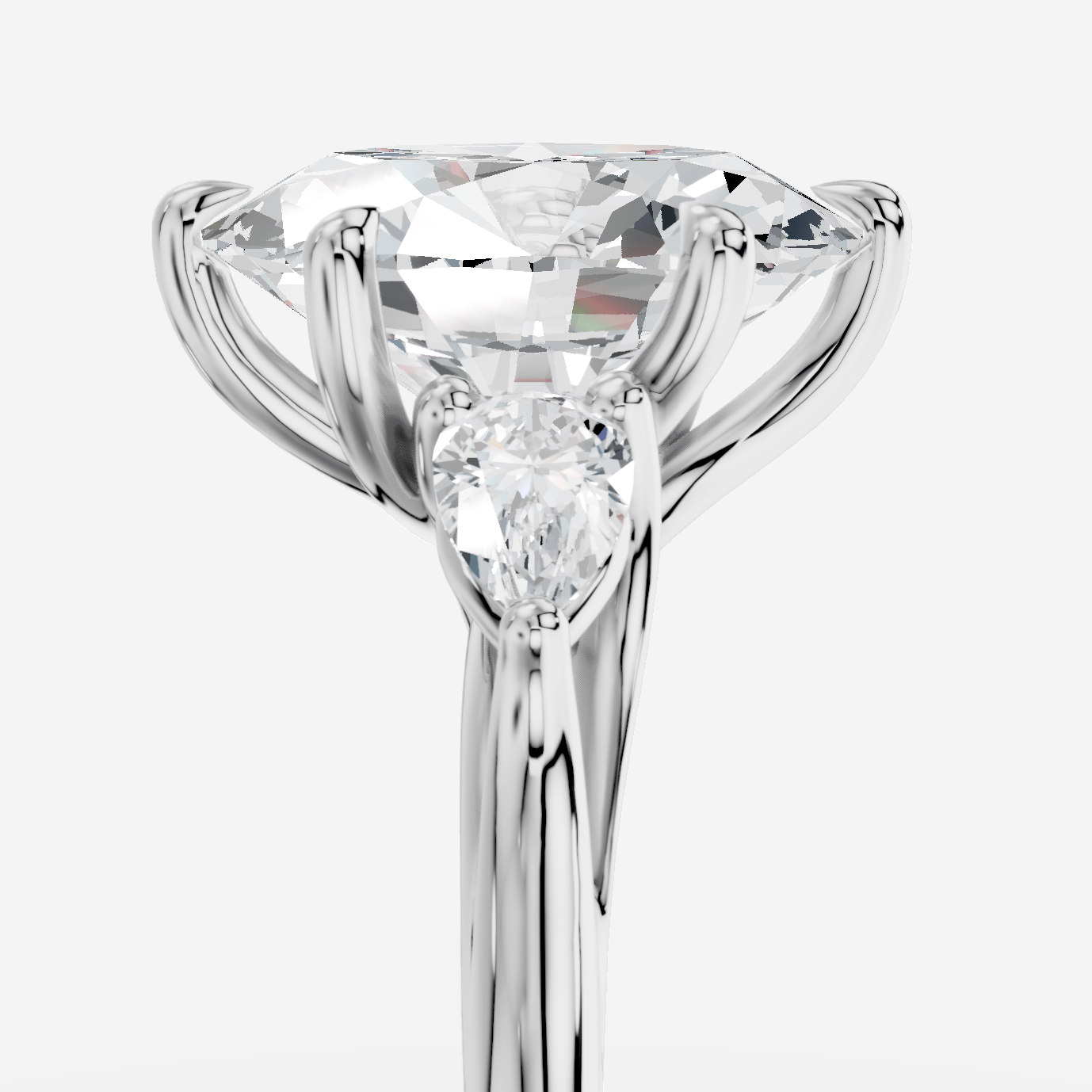Celeste Oval Kesim Exclusive Laboratuvar Pırlanta Yüzük | X Diamond