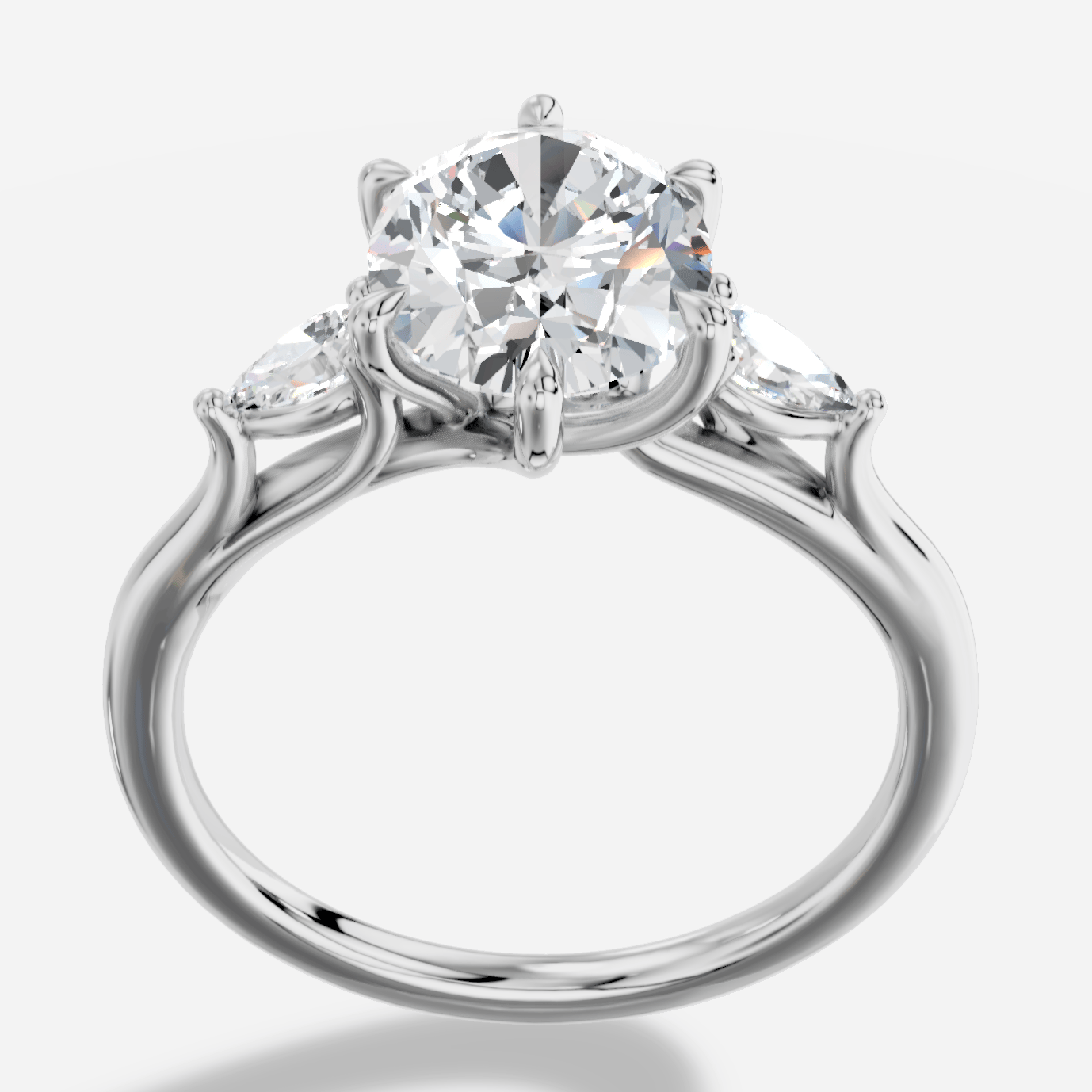 Celeste Oval Kesim Exclusive Laboratuvar Pırlanta Yüzük | X Diamond