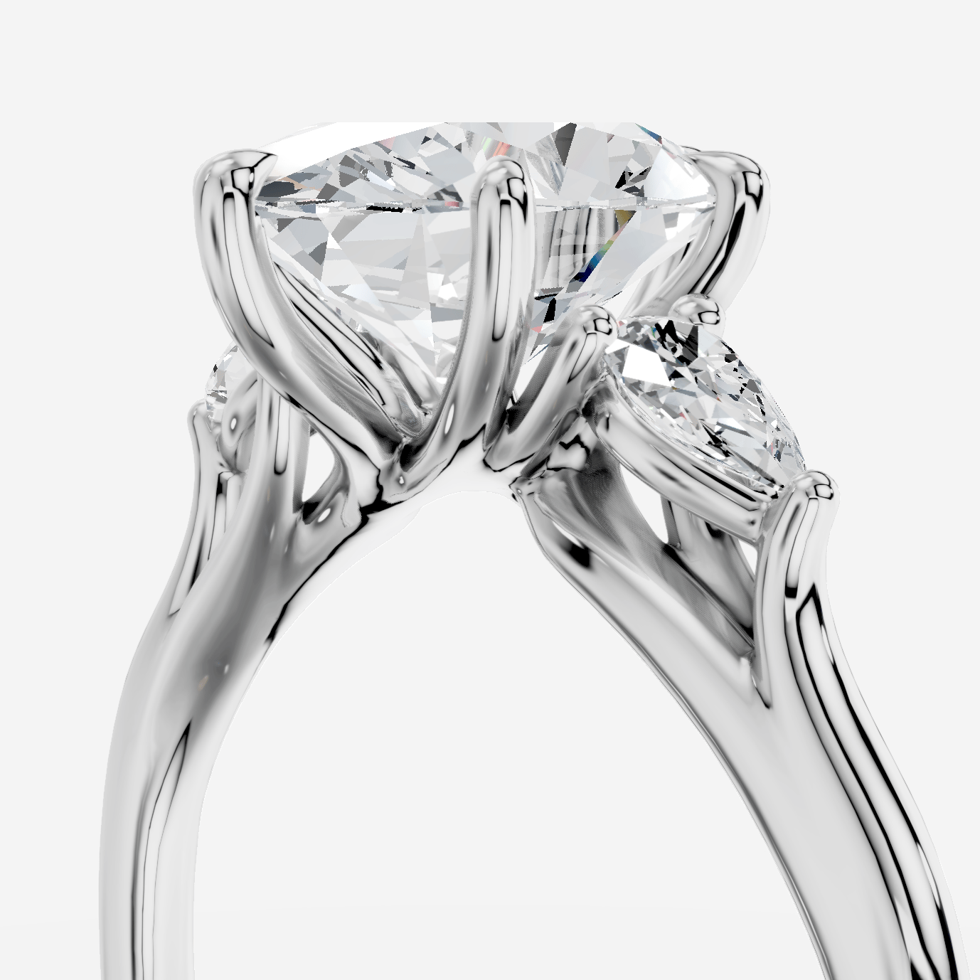 Celeste Oval Kesim Exclusive Laboratuvar Pırlanta Yüzük | X Diamond
