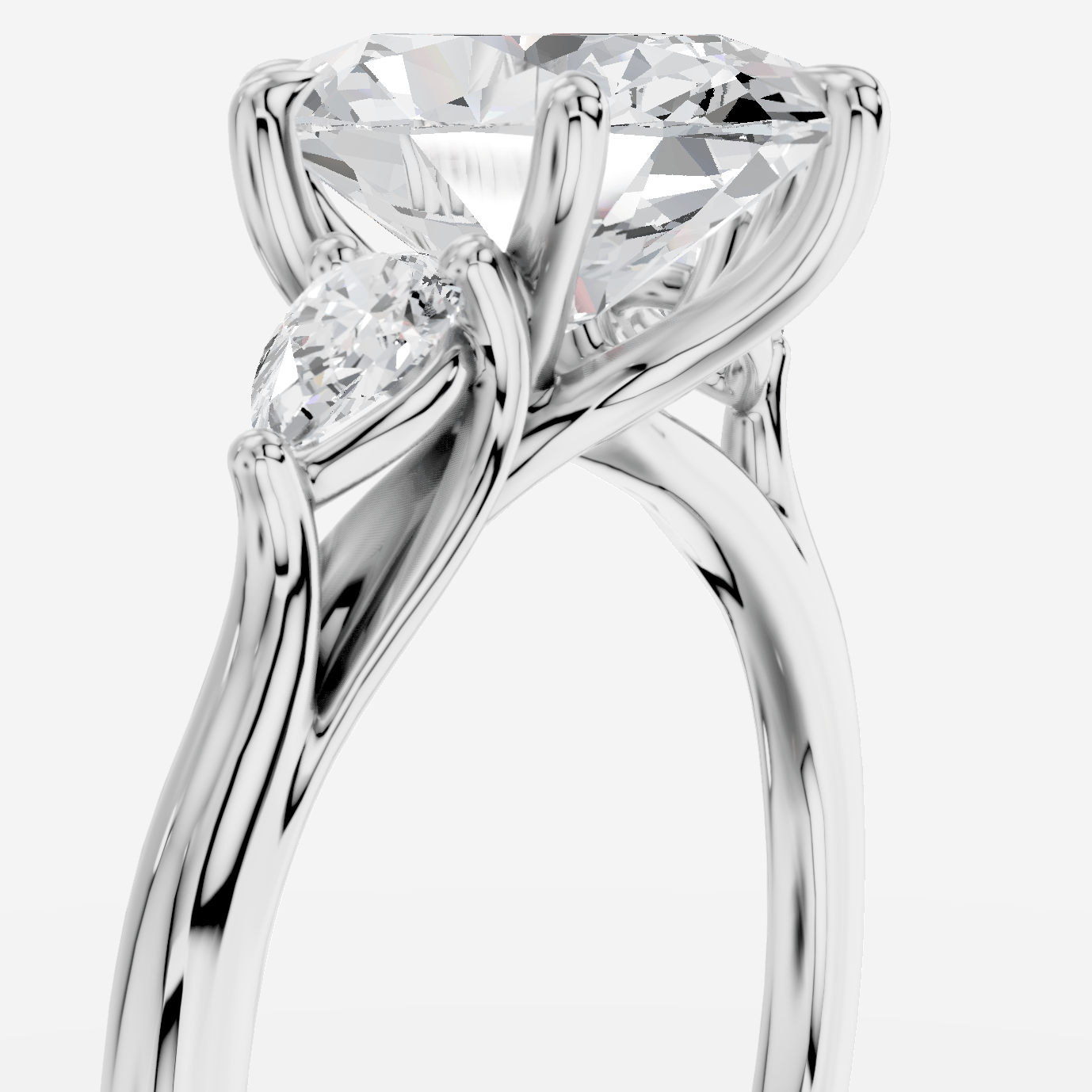 Celeste Oval Kesim Exclusive Laboratuvar Pırlanta Yüzük | X Diamond