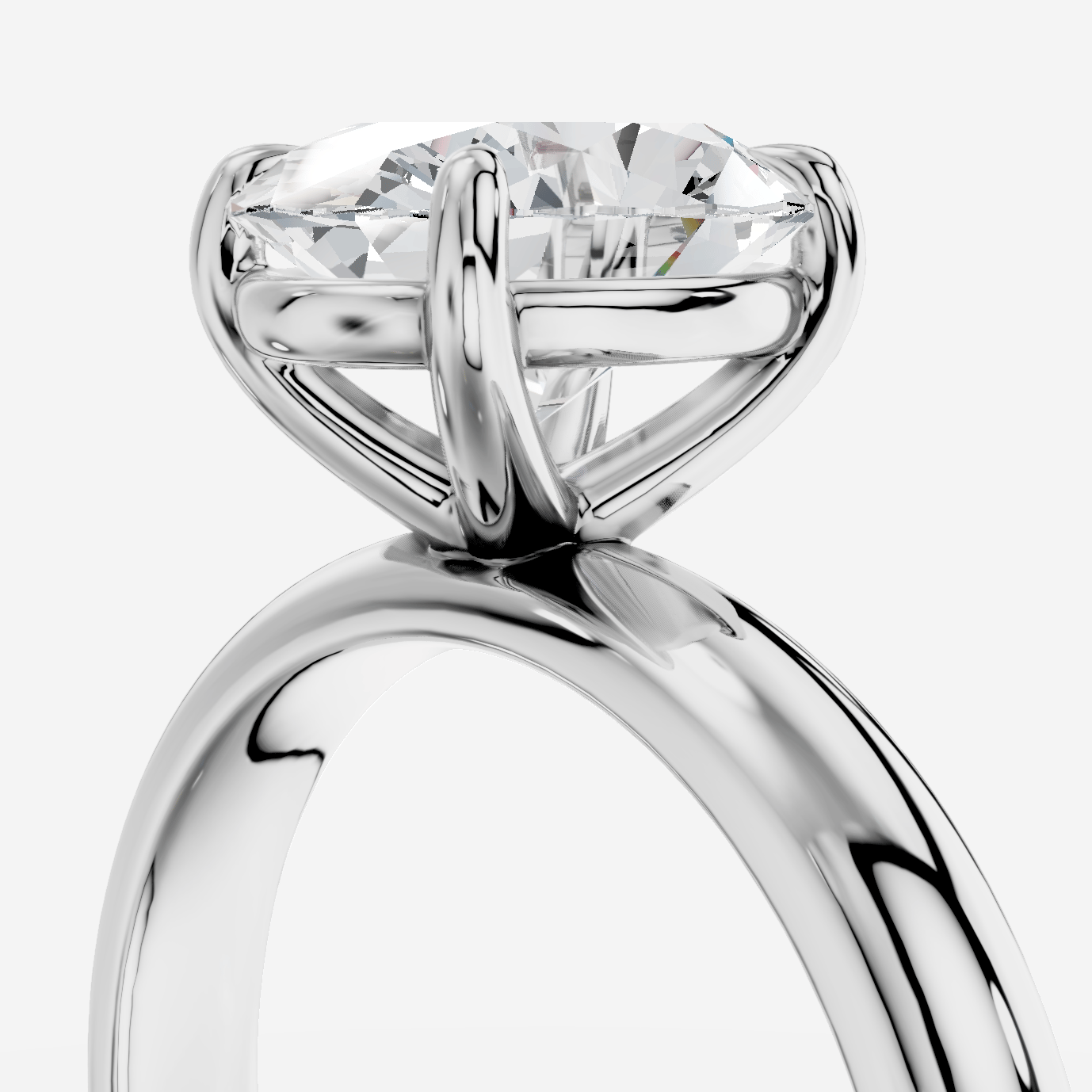 Eirene Oval Kesim Laboratuvar Pırlanta Yüzük | X Diamond