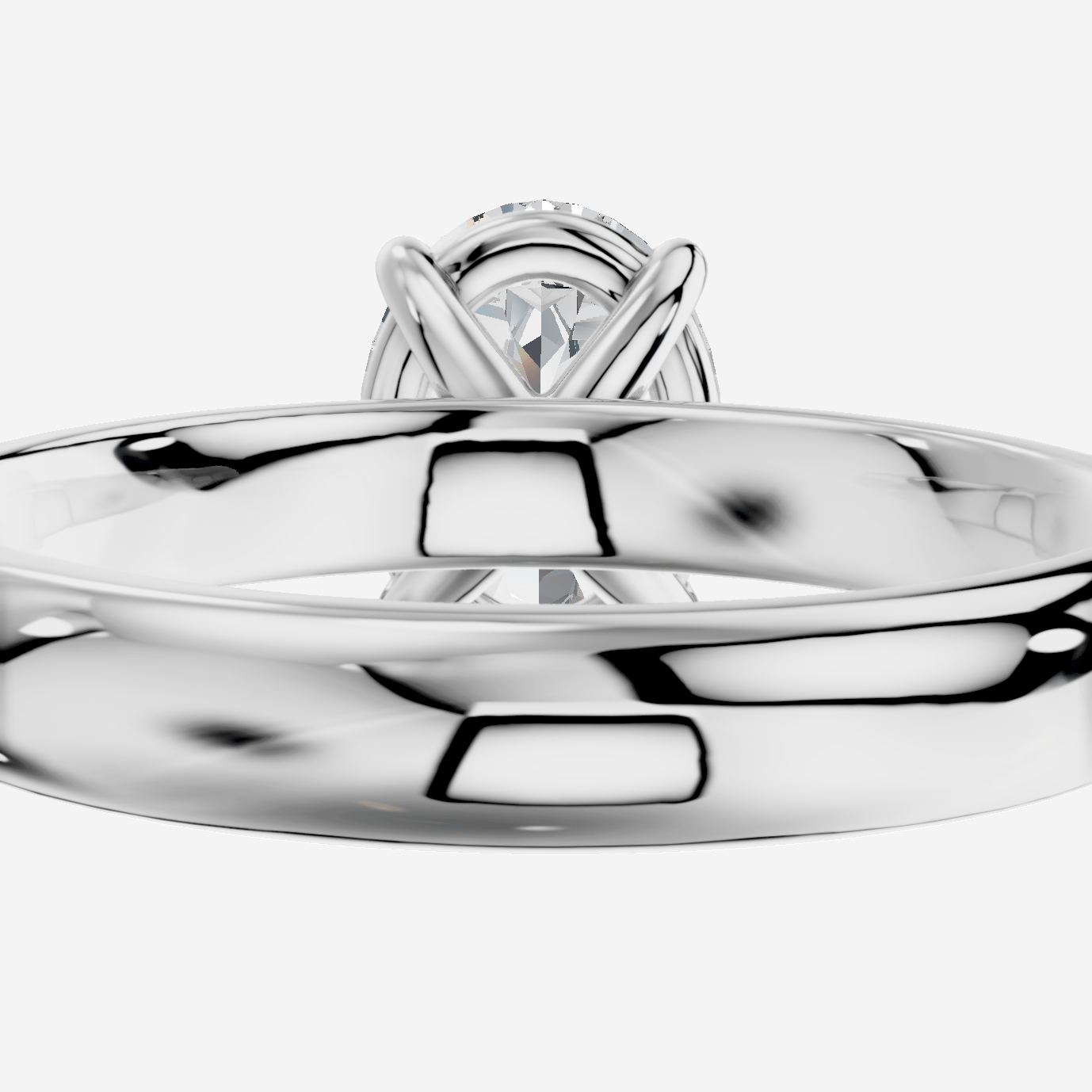 Eirene Oval Kesim Laboratuvar Pırlanta Yüzük | X Diamond