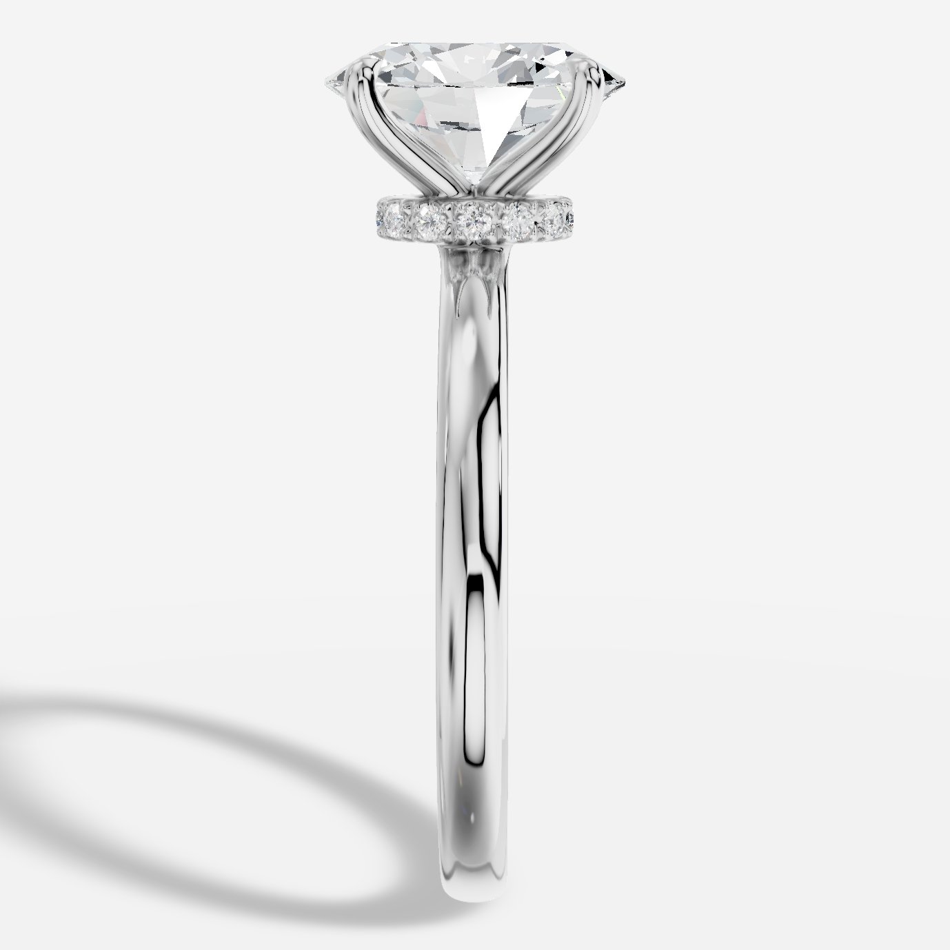 Elysium Oval Kesim Laboratuvar Pırlanta Yüzük | X Diamond