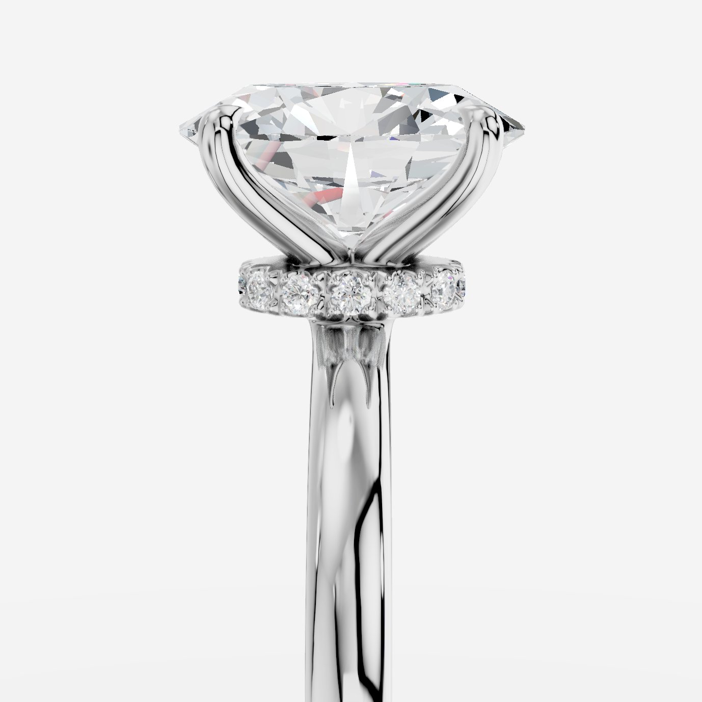 Elysium Oval Kesim Laboratuvar Pırlanta Yüzük | X Diamond