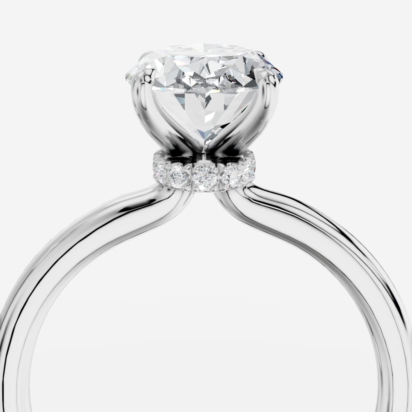 Elysium Oval Kesim Laboratuvar Pırlanta Yüzük | X Diamond