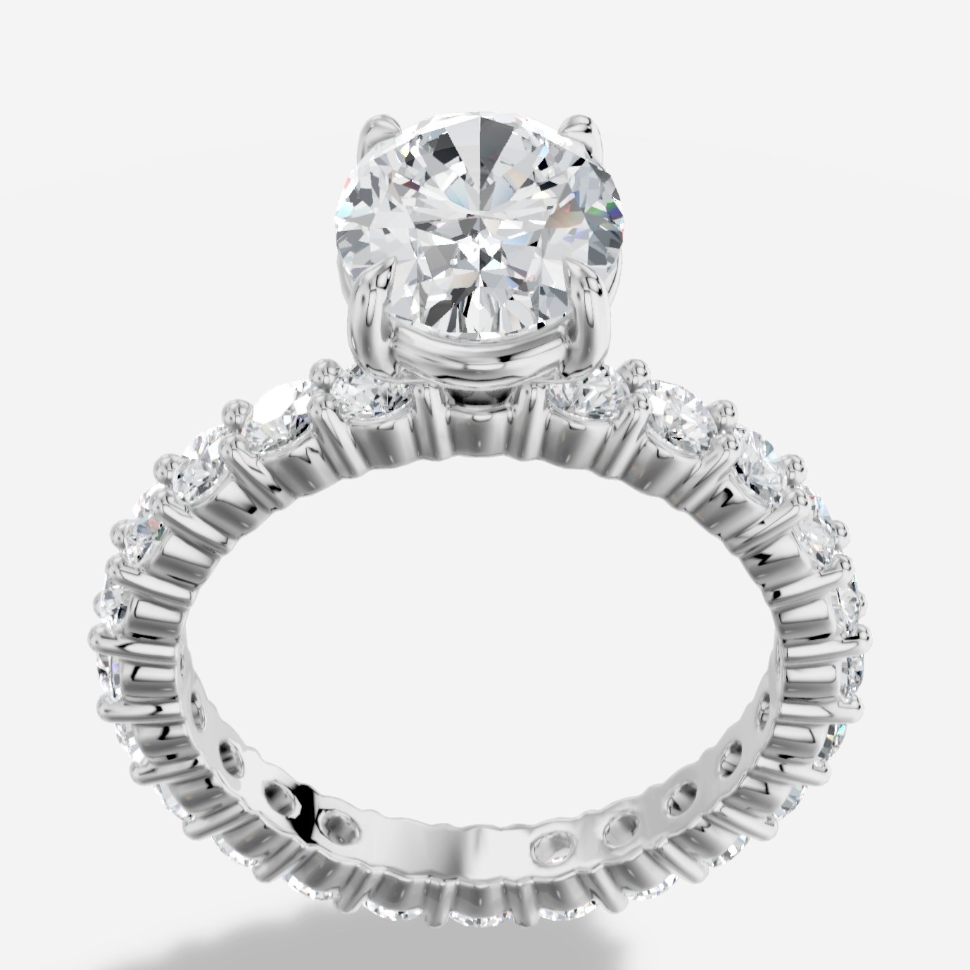Imperial Oval Kesim Exclusive Laboratuvar Pırlanta Yüzük | X Diamond