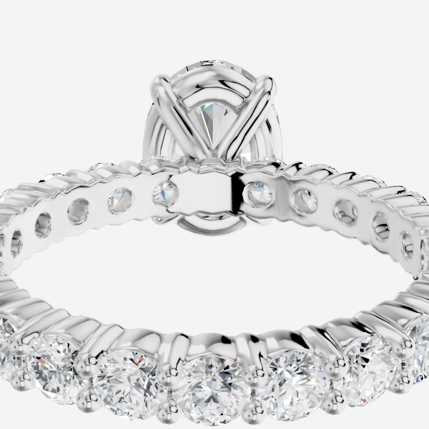 Imperial Oval Kesim Exclusive Laboratuvar Pırlanta Yüzük | X Diamond
