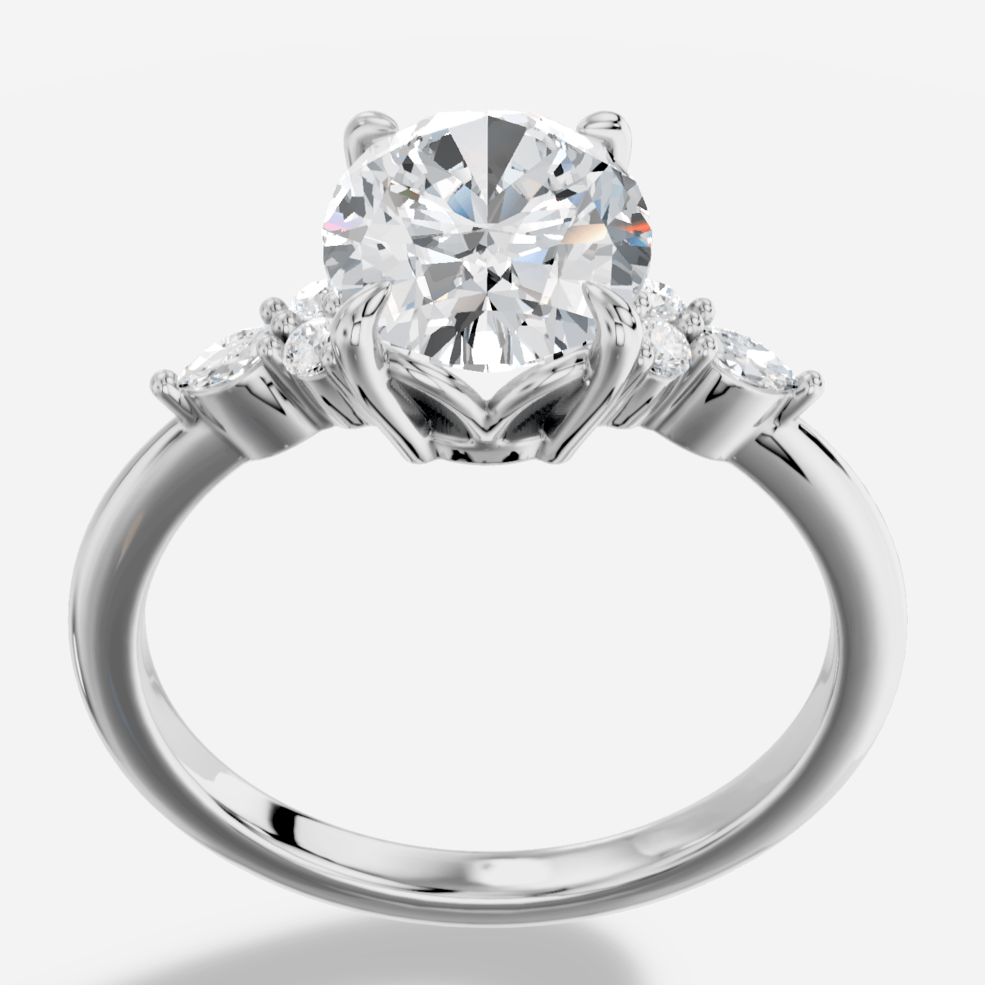 Liora Oval Kesim Exclusive Laboratuvar Pırlanta Yüzük | X Diamond
