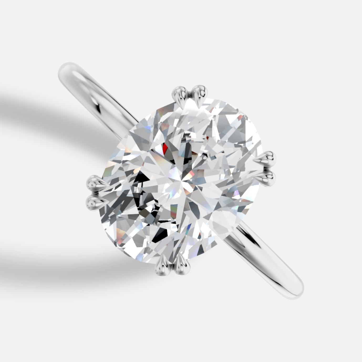 Lydia Oval Kesim Laboratuvar Pırlanta Yüzük | X Diamond