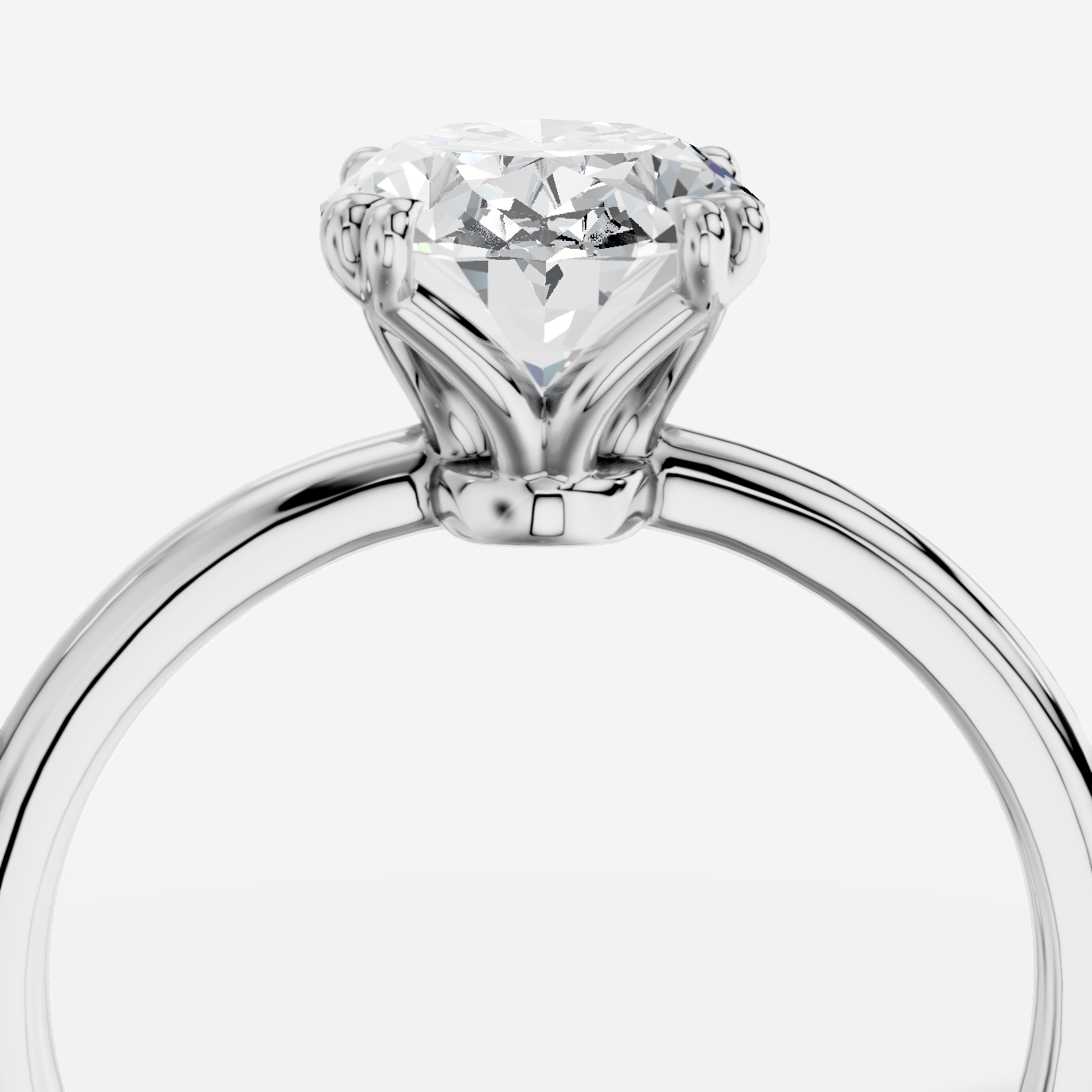Lydia Oval Kesim Laboratuvar Pırlanta Yüzük | X Diamond