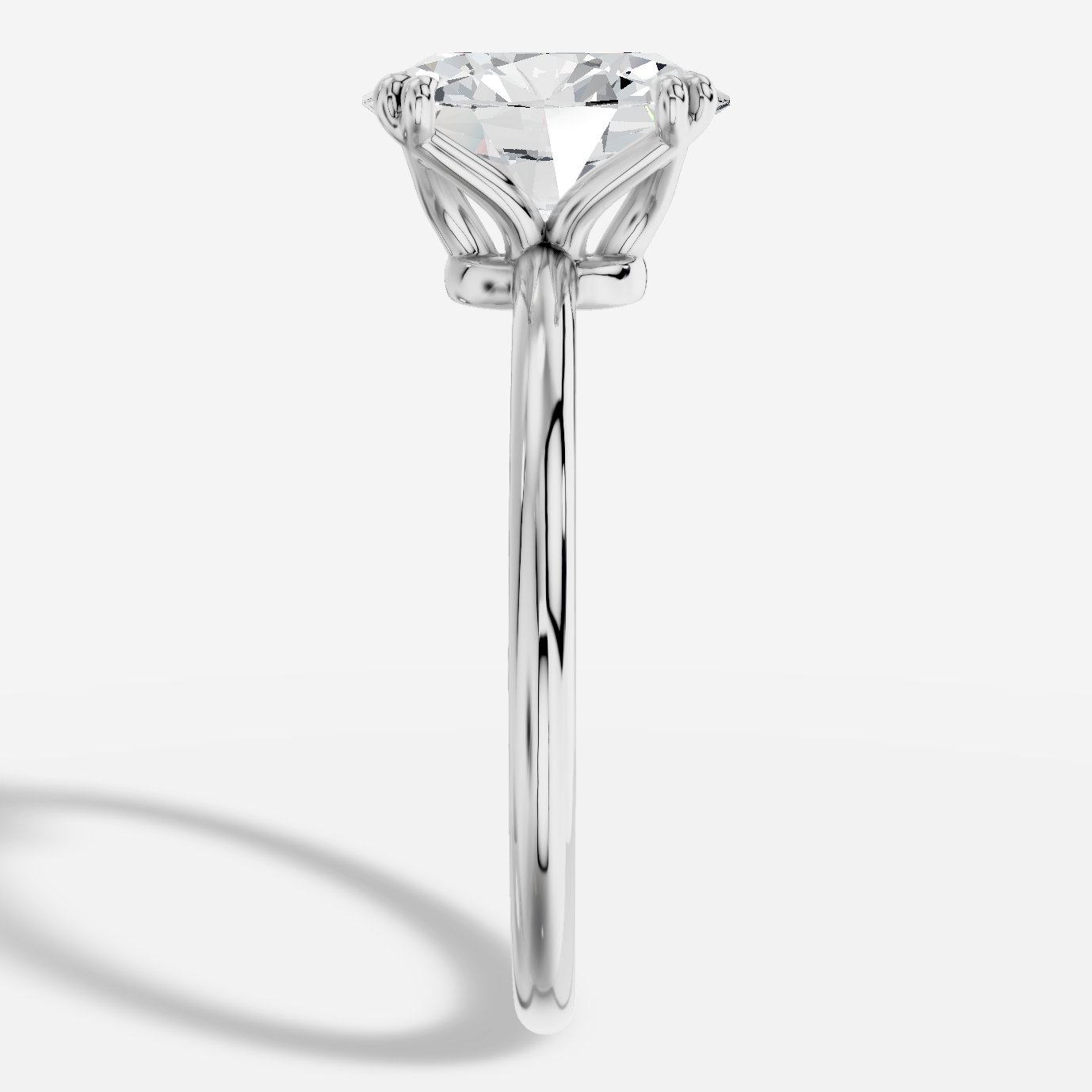 Lydia Oval Kesim Laboratuvar Pırlanta Yüzük | X Diamond