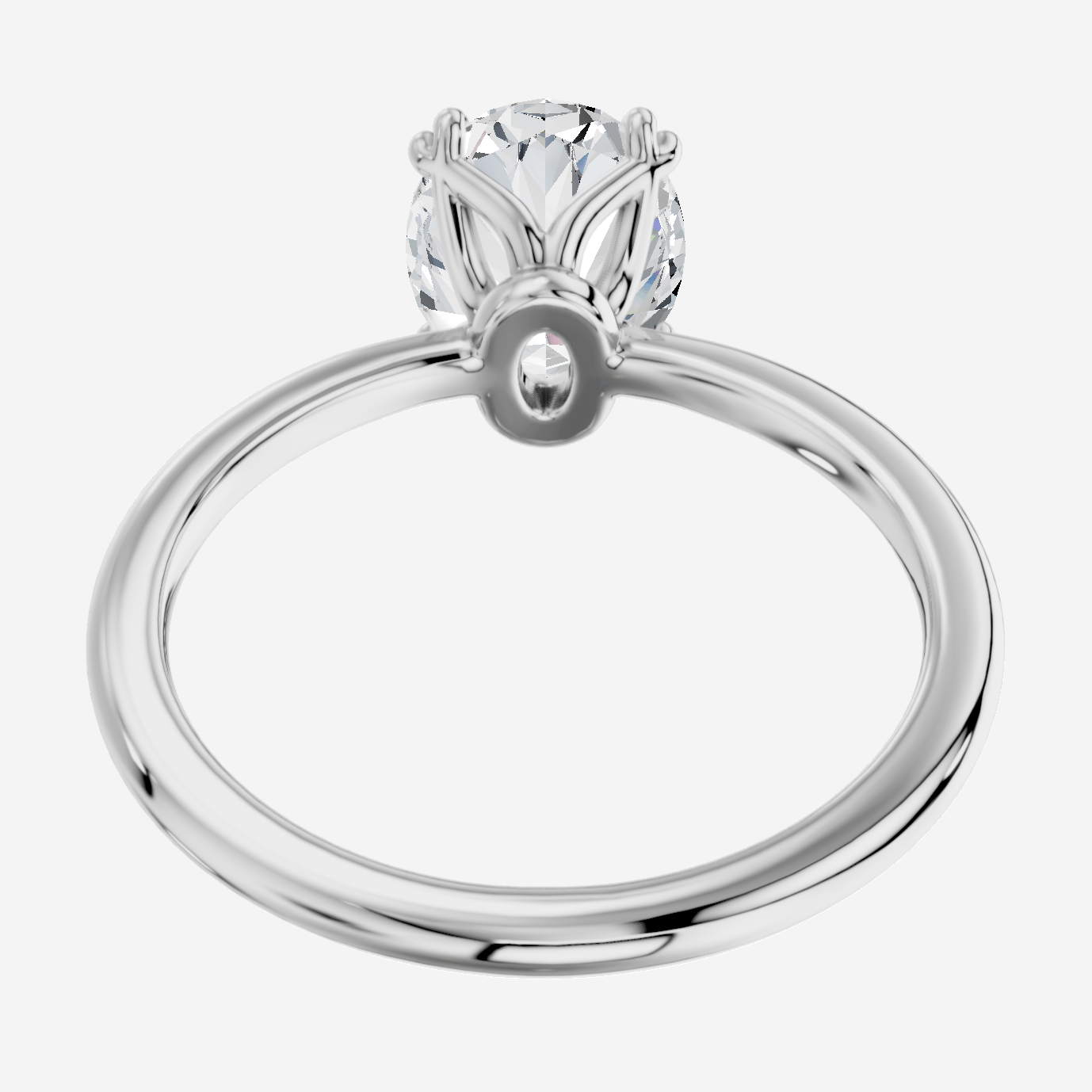 Lydia Oval Kesim Laboratuvar Pırlanta Yüzük | X Diamond