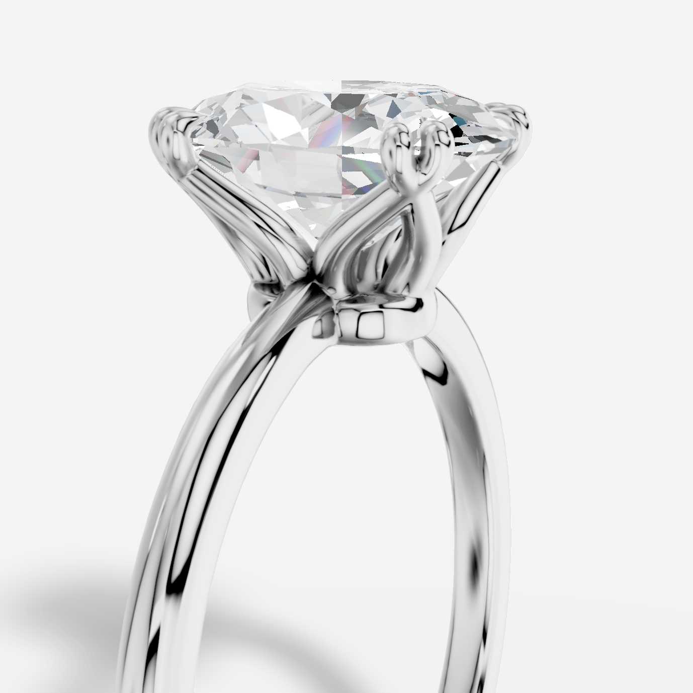 Lydia Oval Kesim Laboratuvar Pırlanta Yüzük | X Diamond