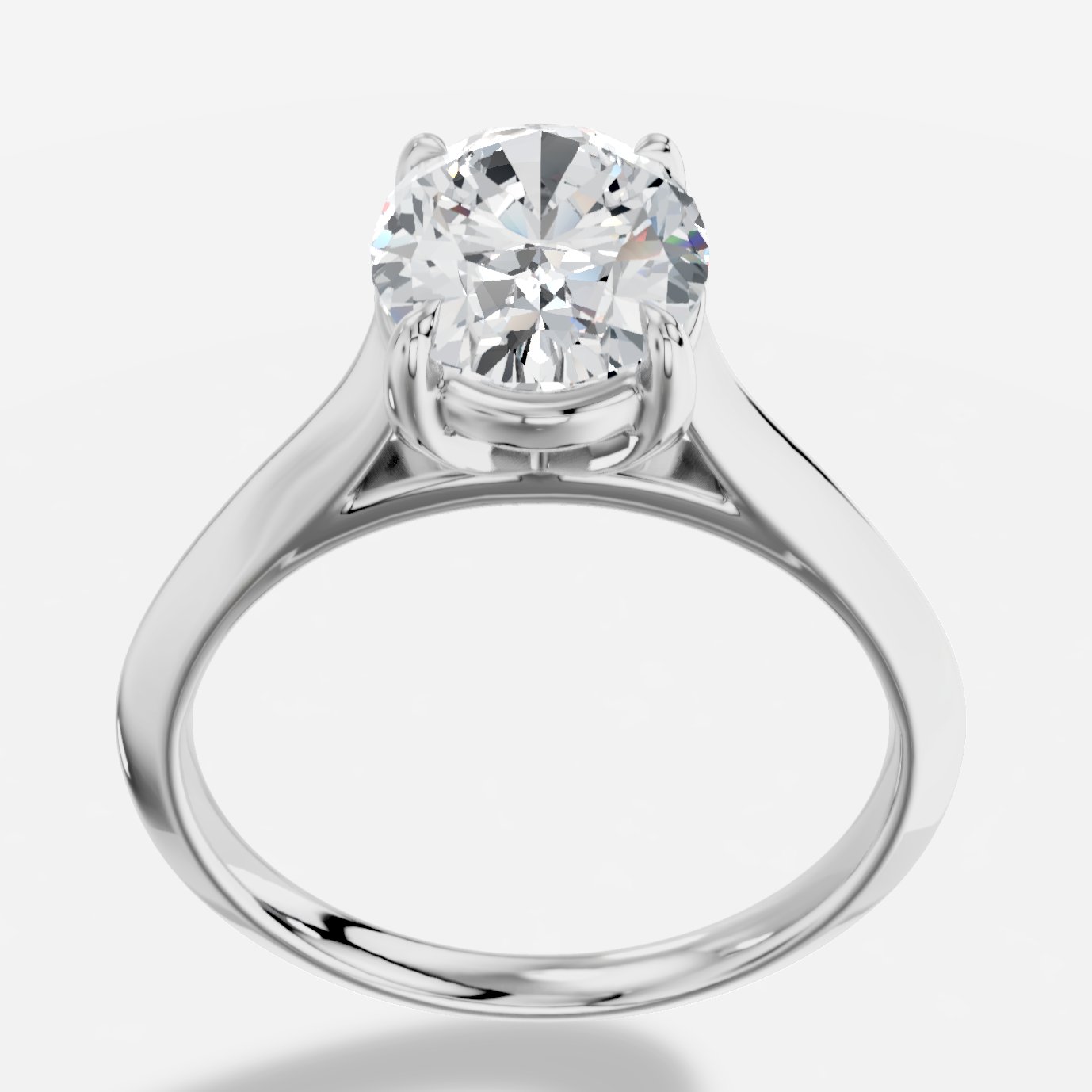 Meliora Oval Kesim Laboratuvar Pırlanta Yüzük | X Diamond