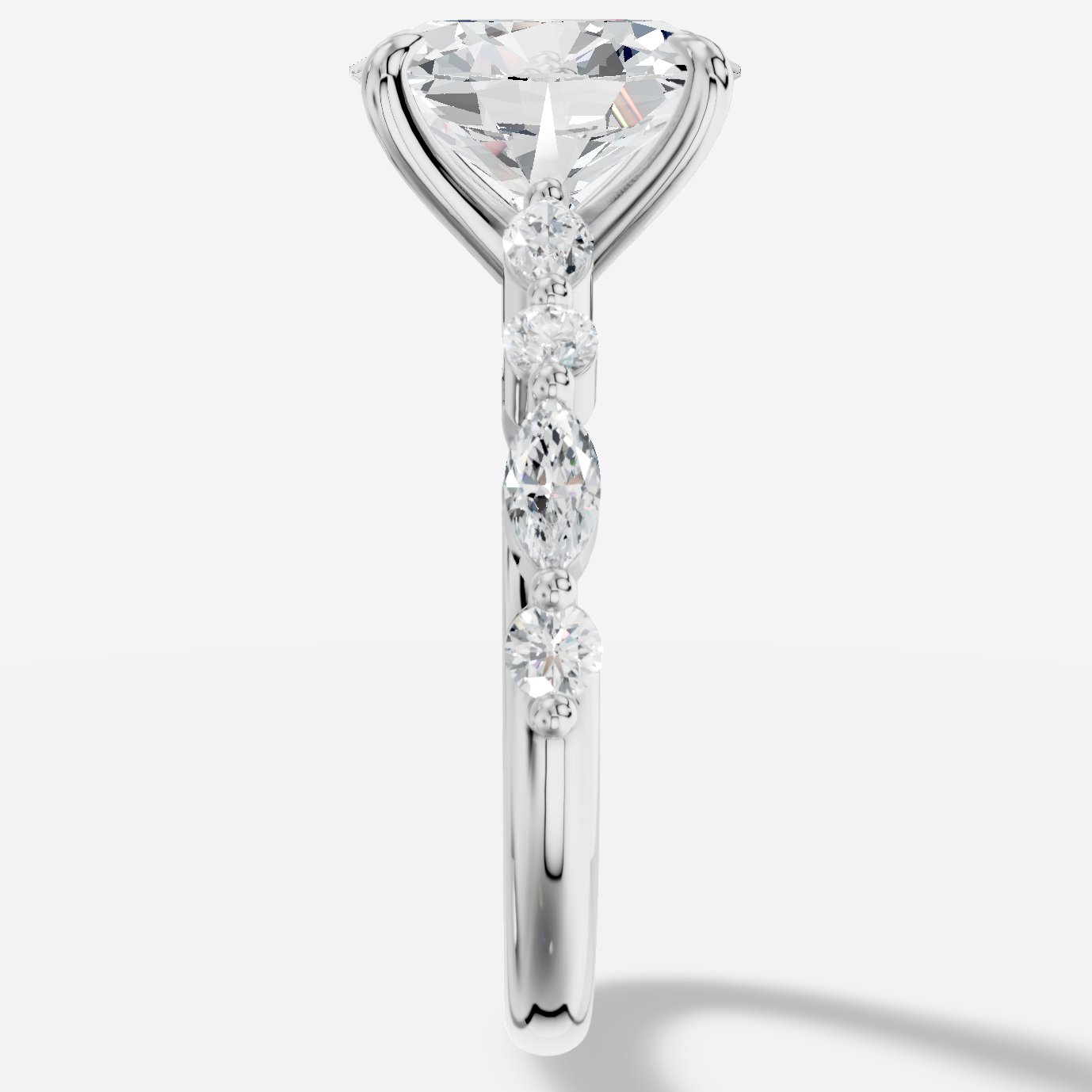 Royelle Oval Kesim Exclusive Laboratuvar Pırlanta Yüzük | X Diamond