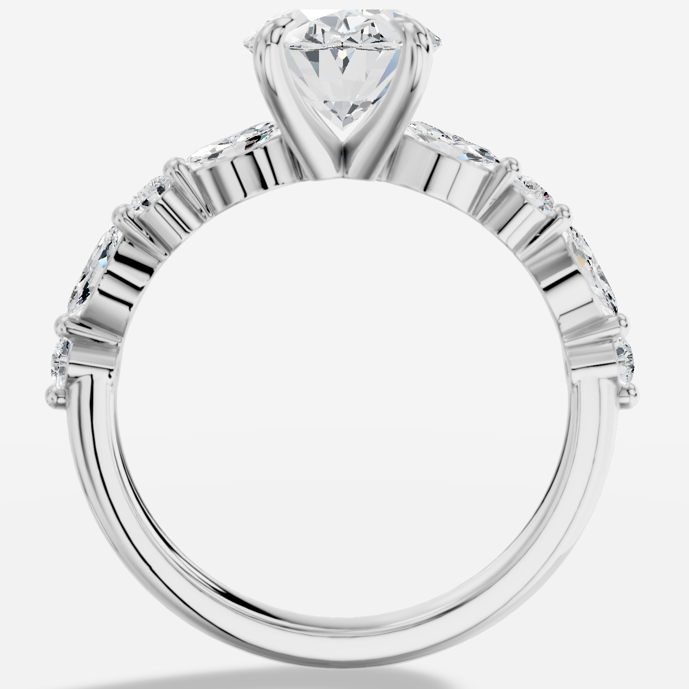 Royelle Oval Kesim Exclusive Laboratuvar Pırlanta Yüzük | X Diamond