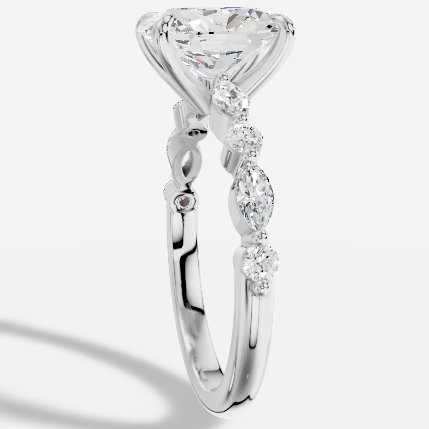 Royelle Oval Kesim Exclusive Laboratuvar Pırlanta Yüzük | X Diamond