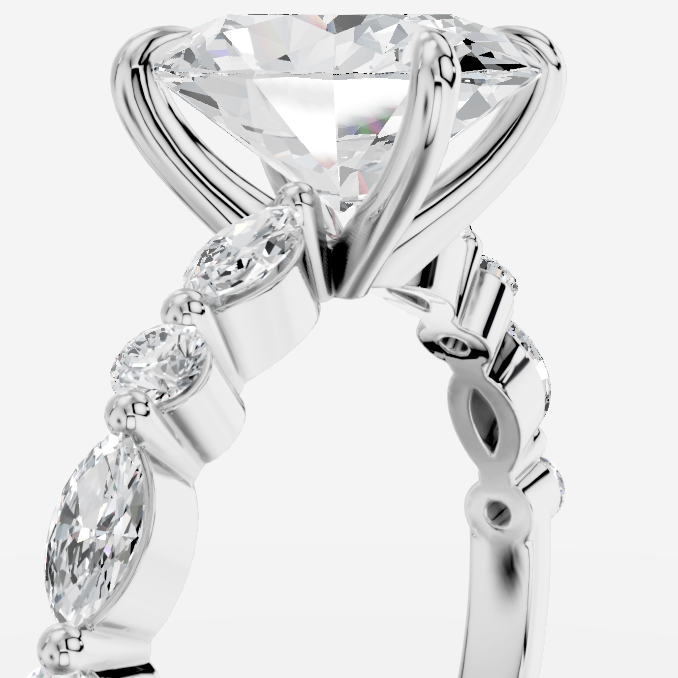 Royelle Oval Kesim Exclusive Laboratuvar Pırlanta Yüzük | X Diamond