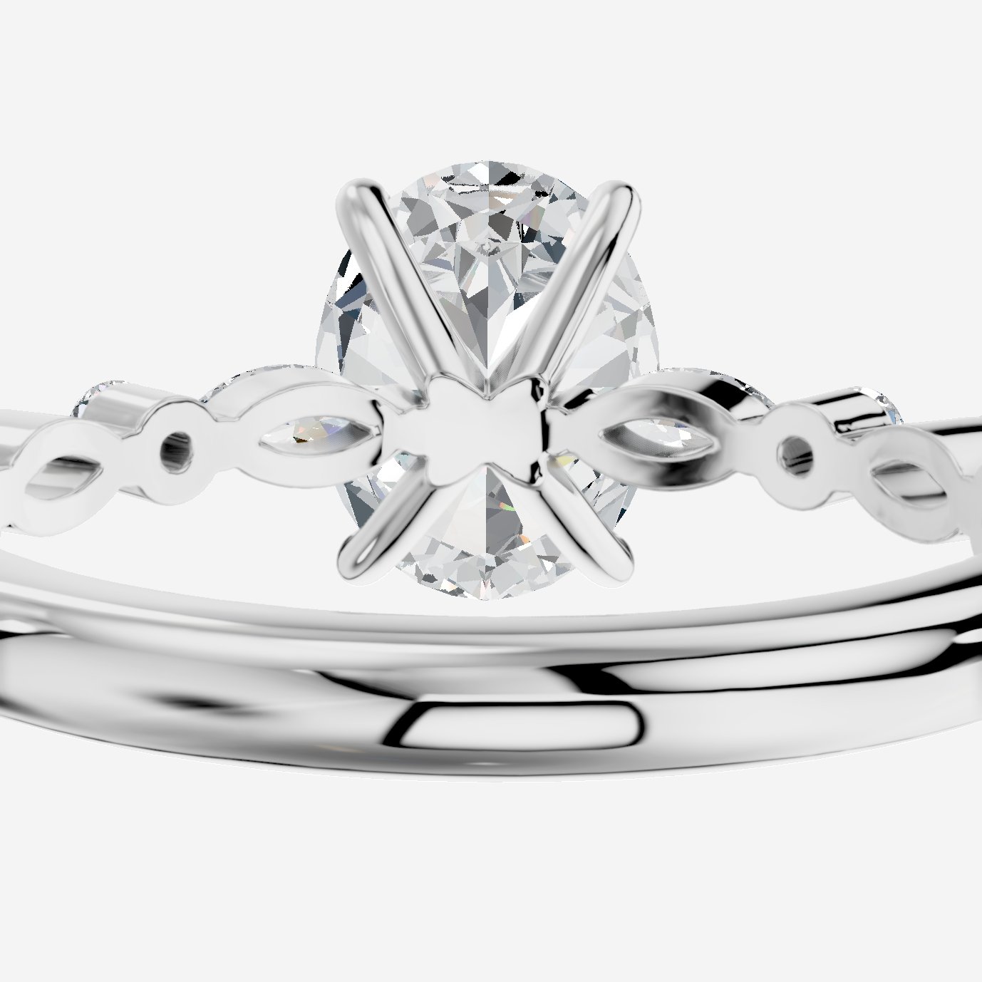 Royelle Oval Kesim Exclusive Laboratuvar Pırlanta Yüzük | X Diamond