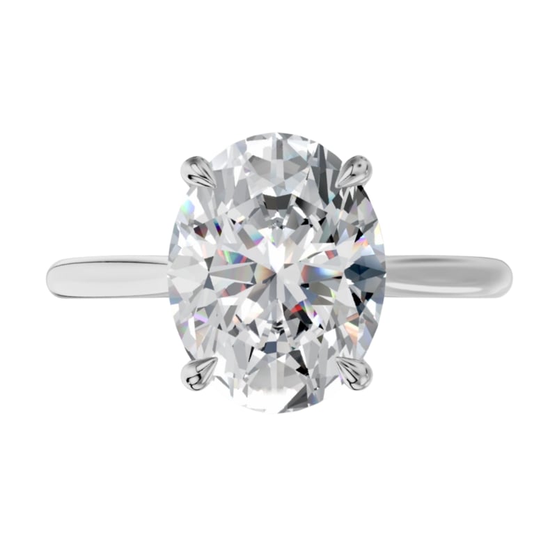 Secret Oval Kesim Laboratuvar Pırlanta Yüzük | X Diamond