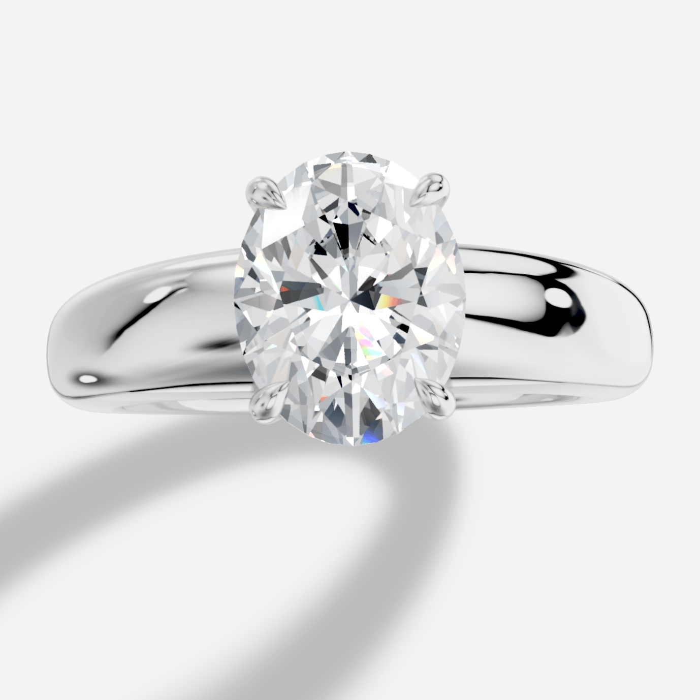 Velora Oval Kesim Laboratuvar Pırlanta Yüzük | X Diamond