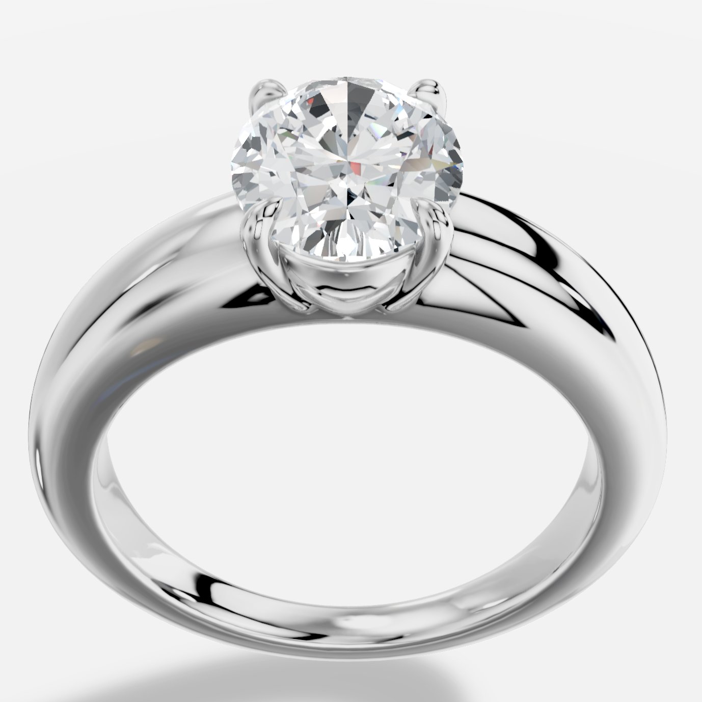 Velora Oval Kesim Laboratuvar Pırlanta Yüzük | X Diamond