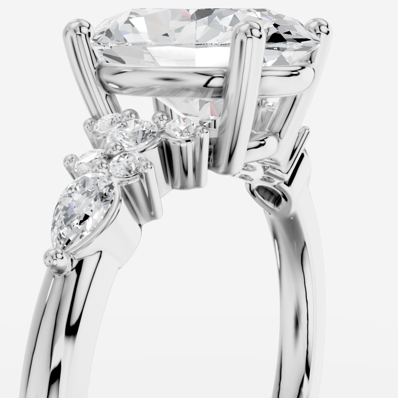 Veloria Oval Kesim Exclusive Laboratuvar Pırlanta Yüzük | X Diamond