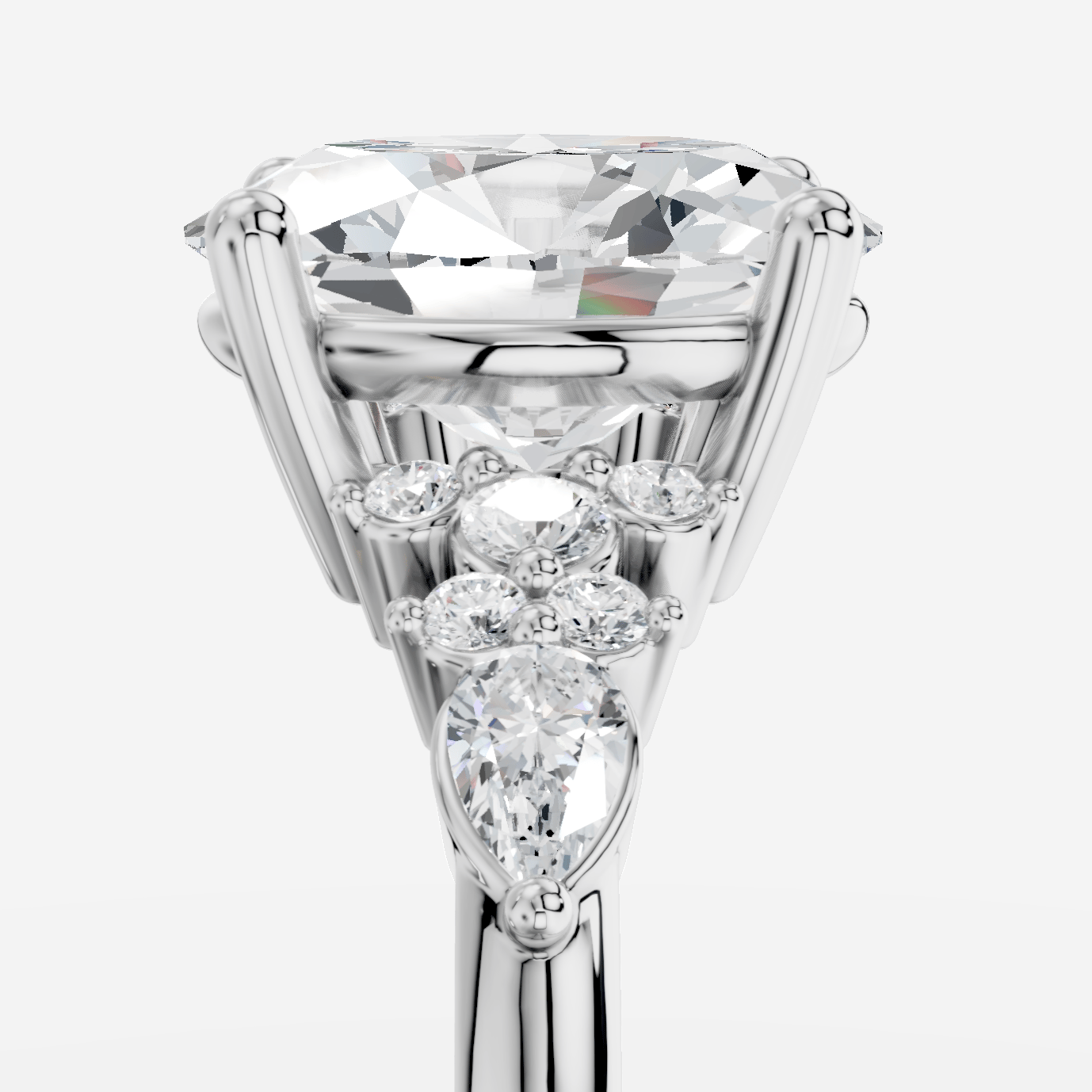 Veloria Oval Kesim Exclusive Laboratuvar Pırlanta Yüzük | X Diamond