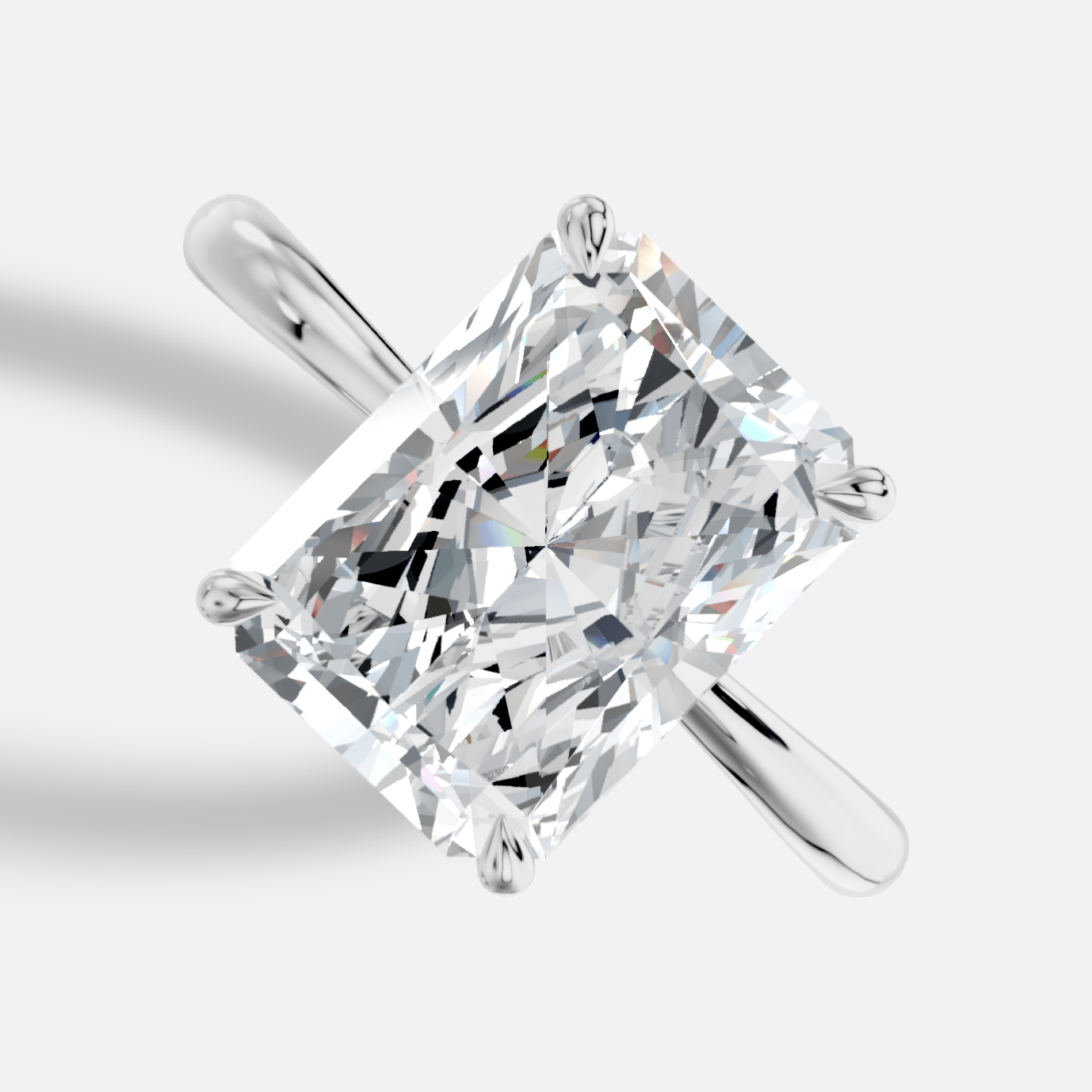 Cybele Radiant Yuvarlak Kesim Laboratuvar Pırlanta Yüzük | X Diamond
